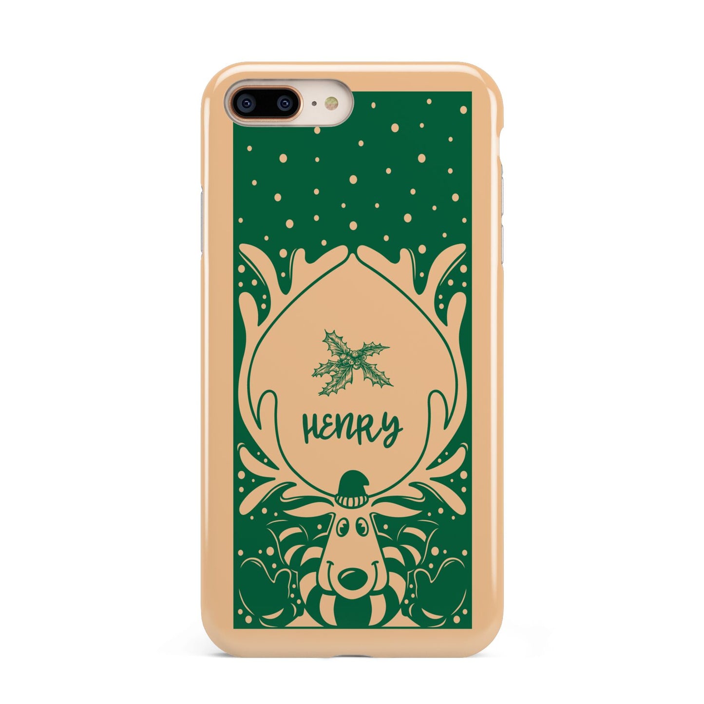 Rudolph Personalised Apple iPhone 7 8 Plus 3D Tough Case