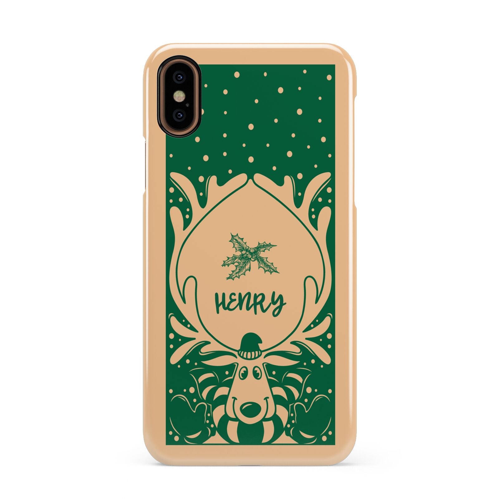 Rudolph Personalised Apple iPhone XS 3D Snap Case