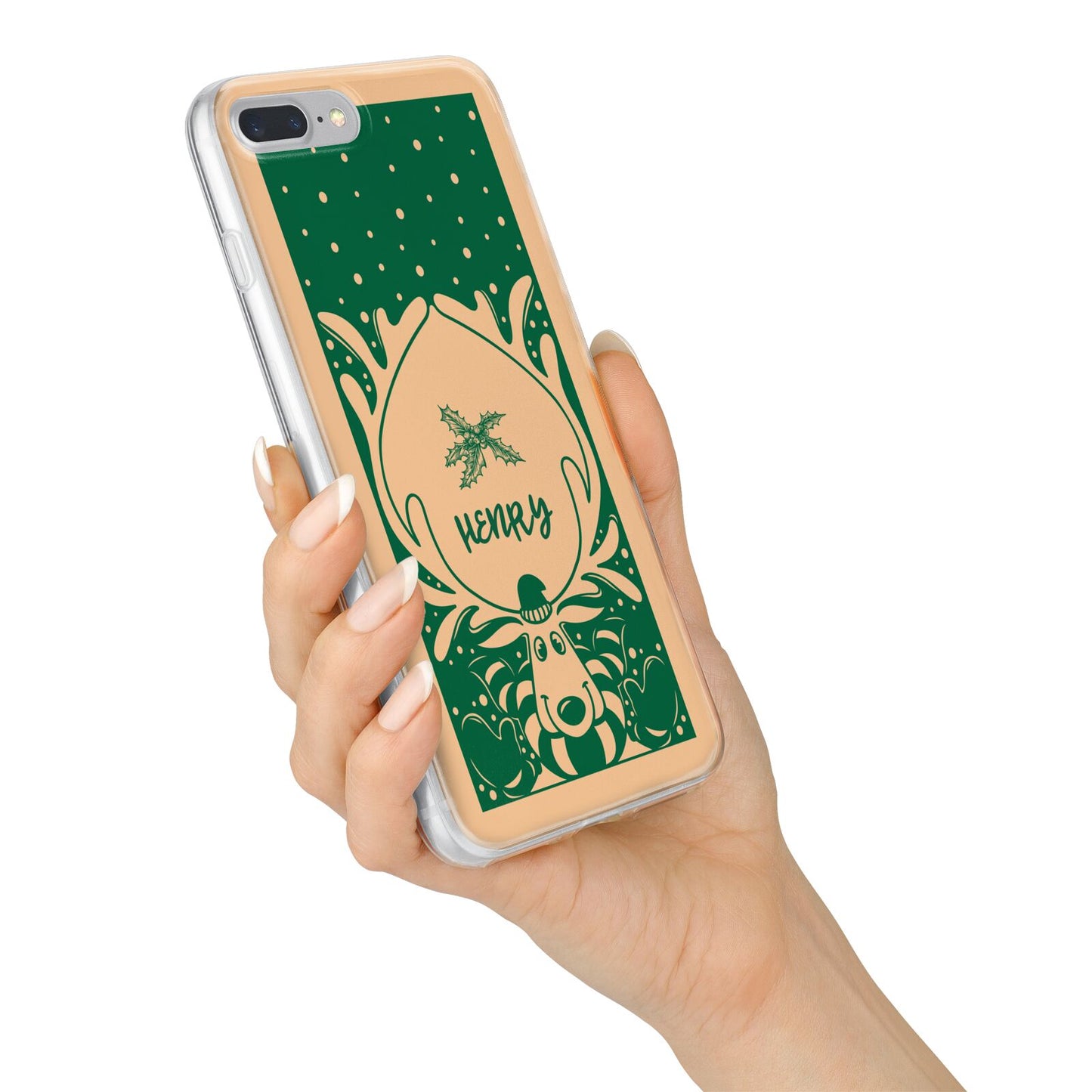 Rudolph Personalised iPhone 7 Plus Bumper Case on Silver iPhone Alternative Image