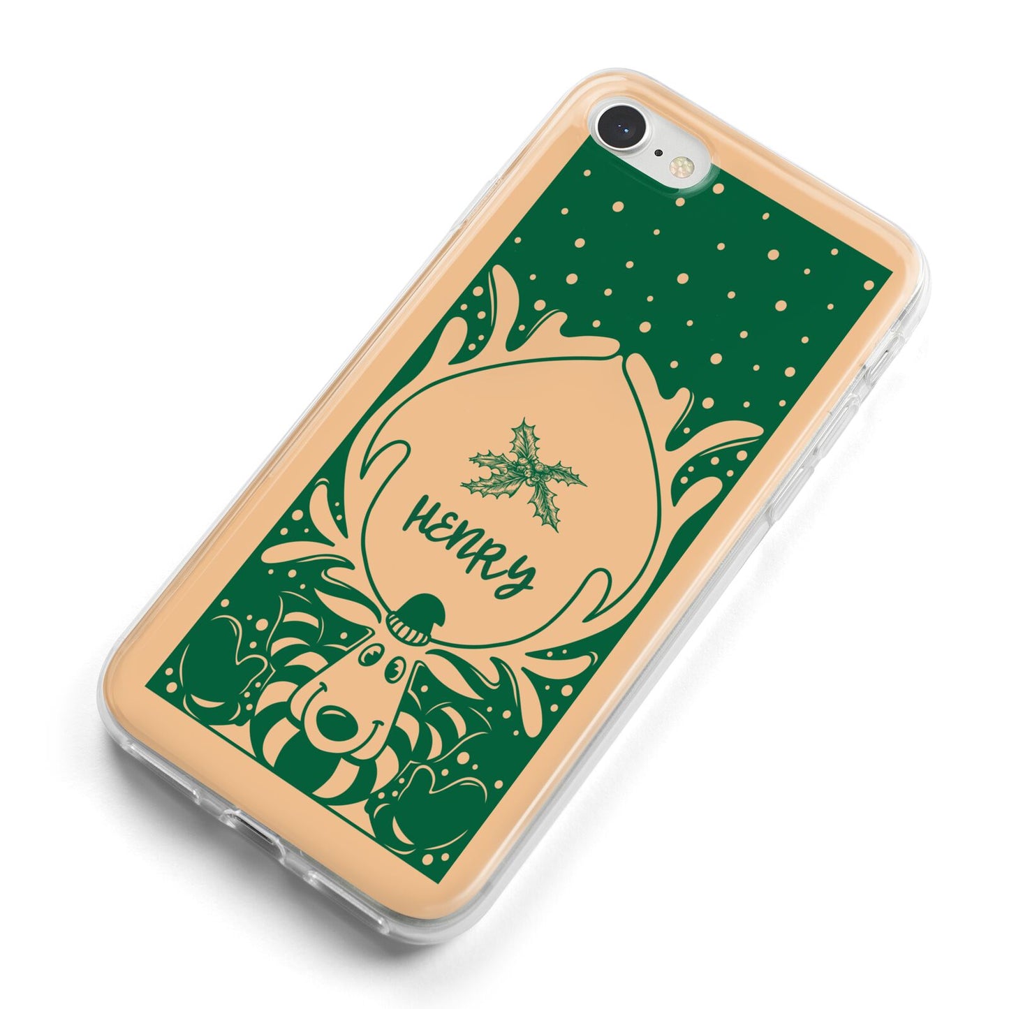 Rudolph Personalised iPhone 8 Bumper Case on Silver iPhone Alternative Image