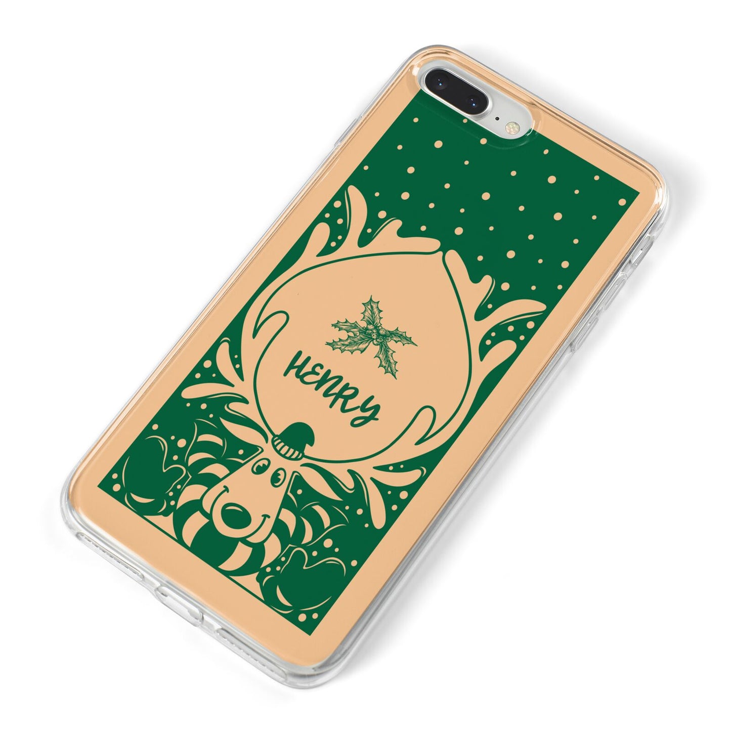 Rudolph Personalised iPhone 8 Plus Bumper Case on Silver iPhone Alternative Image