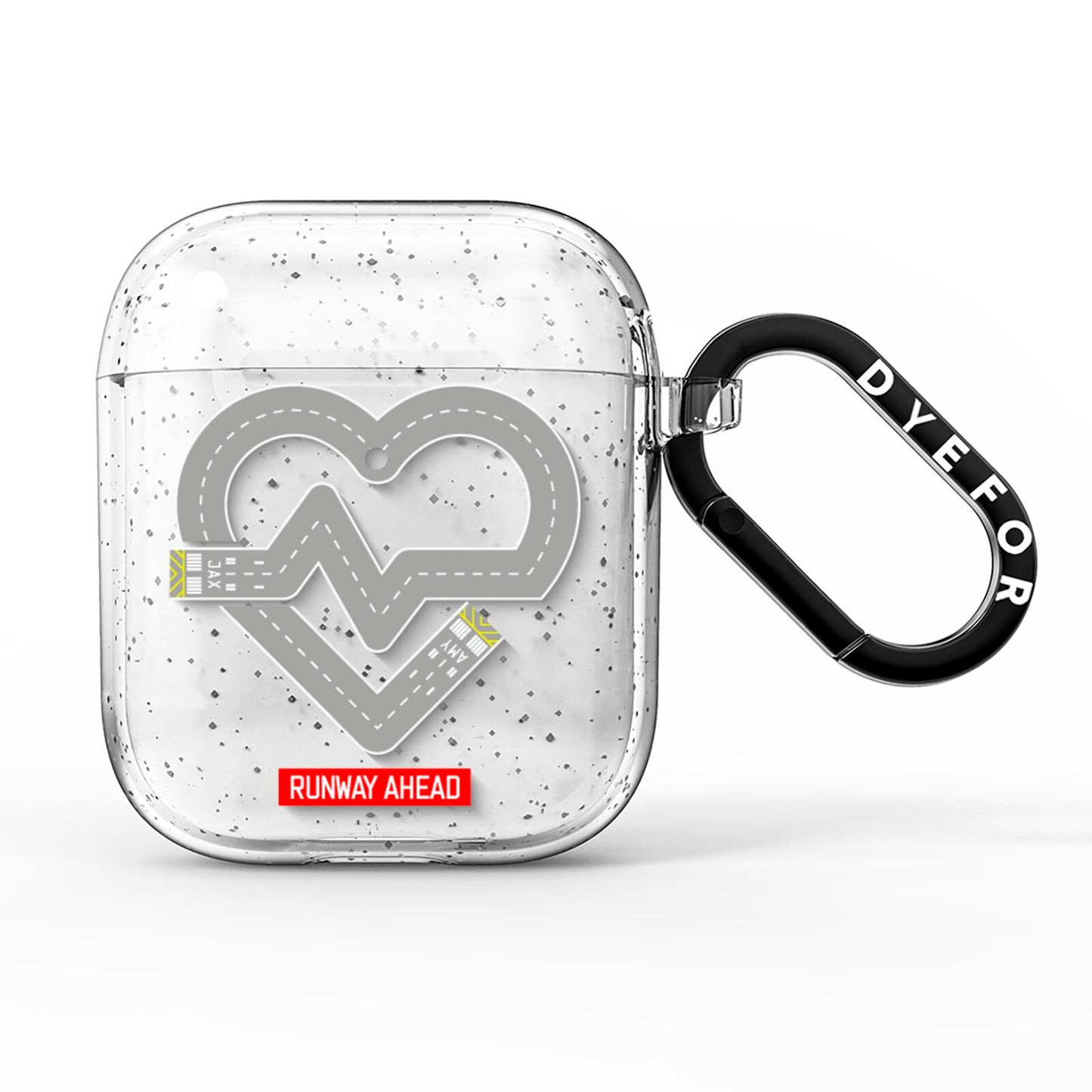 Runway Love Heart AirPods Glitter Case