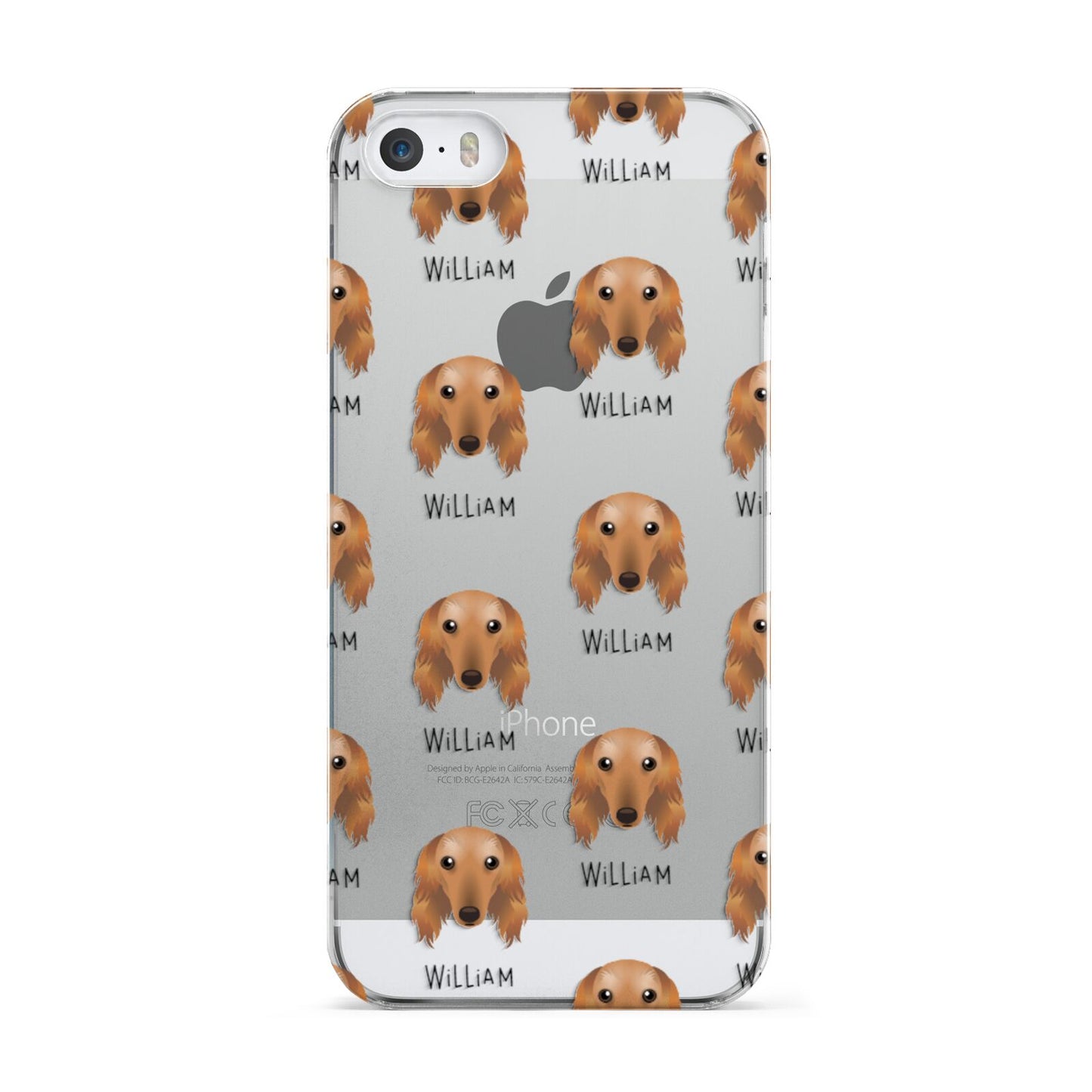 Saluki Icon with Name Apple iPhone 5 Case