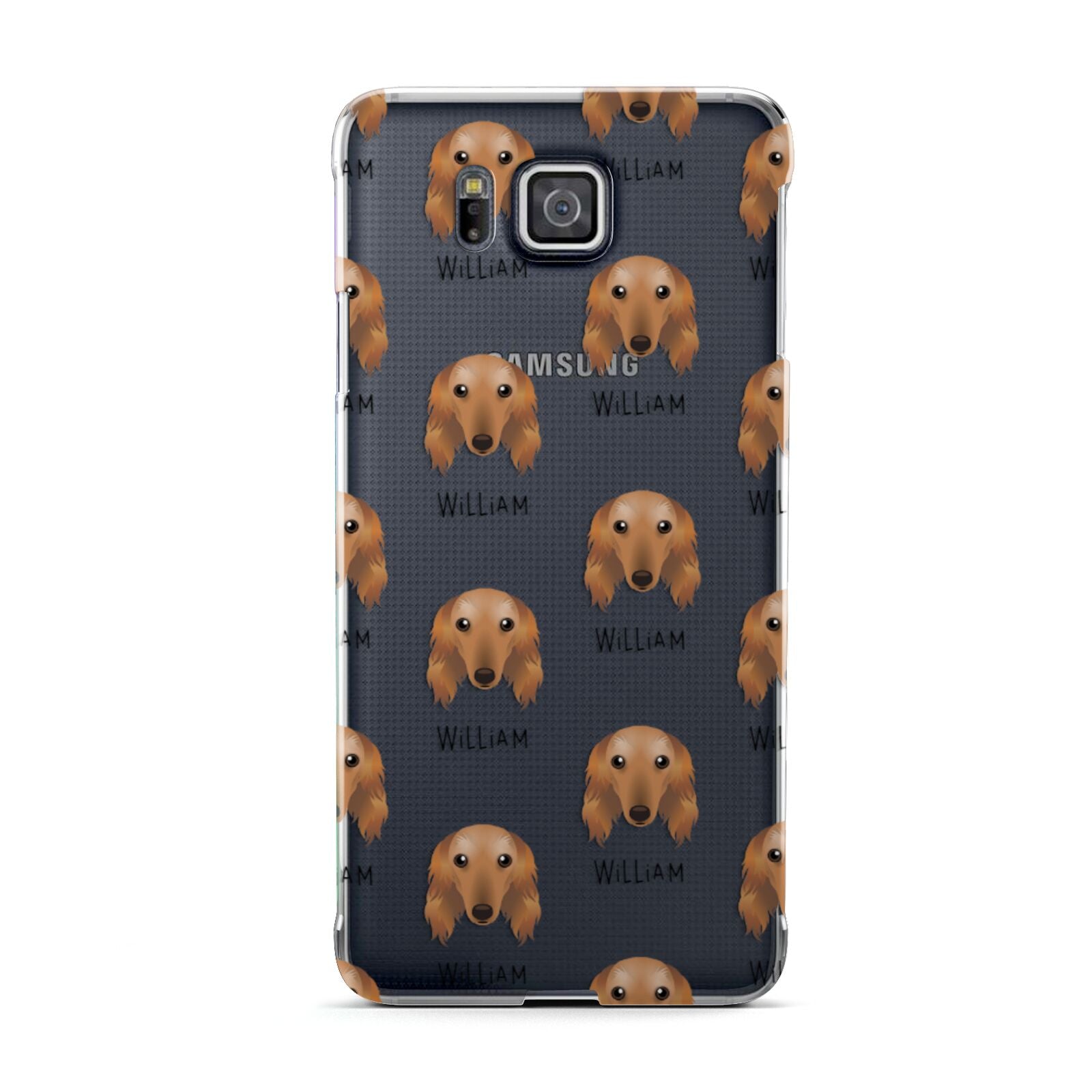 Saluki Icon with Name Samsung Galaxy Alpha Case