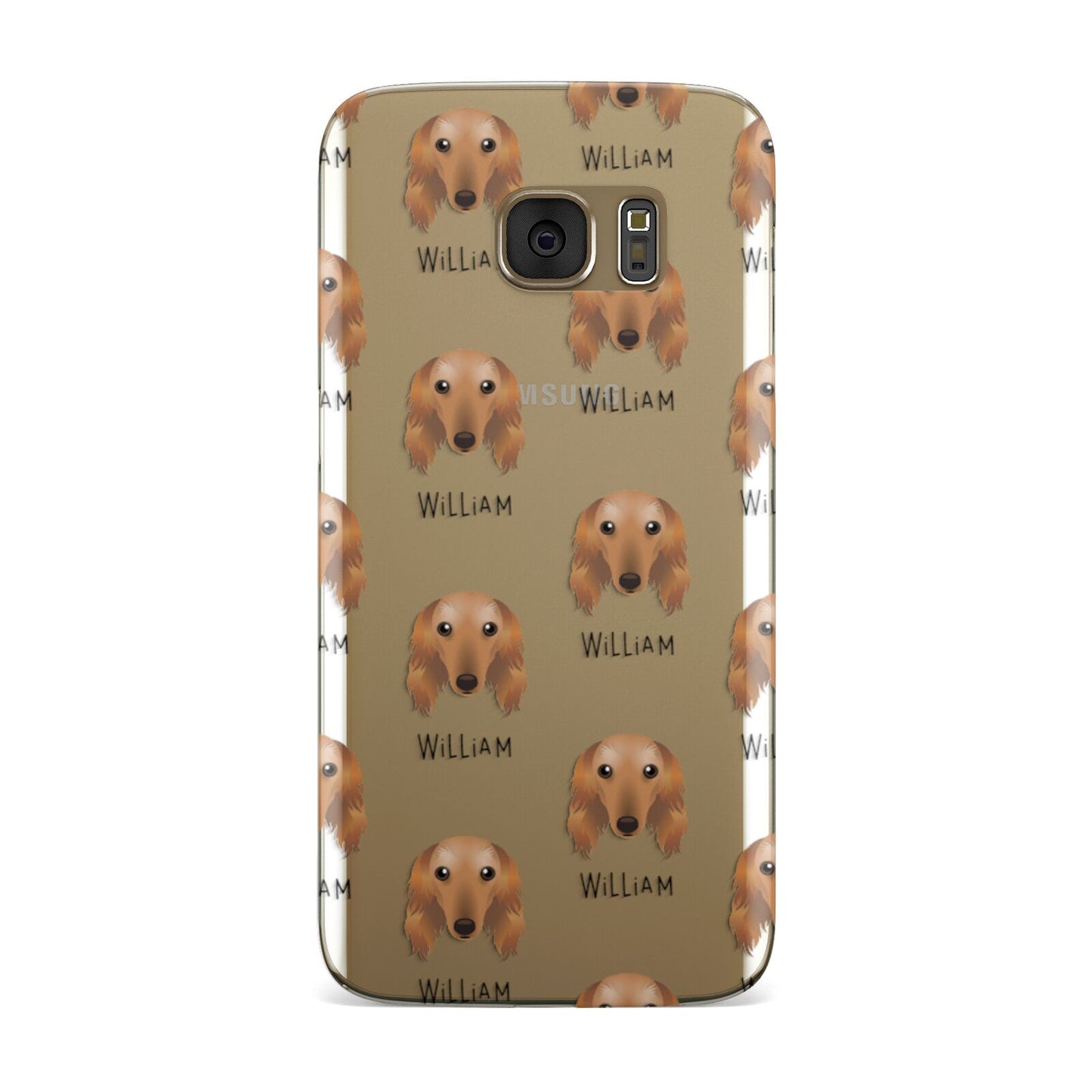 Saluki Icon with Name Samsung Galaxy Case