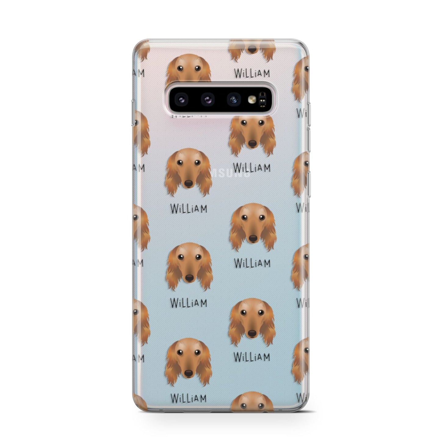 Saluki Icon with Name Samsung Galaxy S10 Case