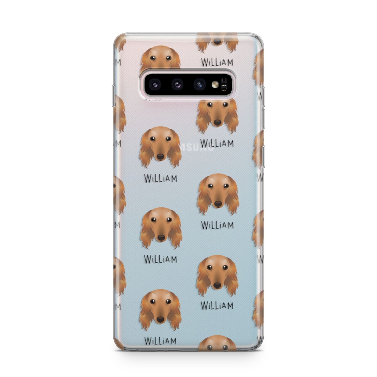 Saluki Icon with Name Samsung Galaxy S10 Plus Case