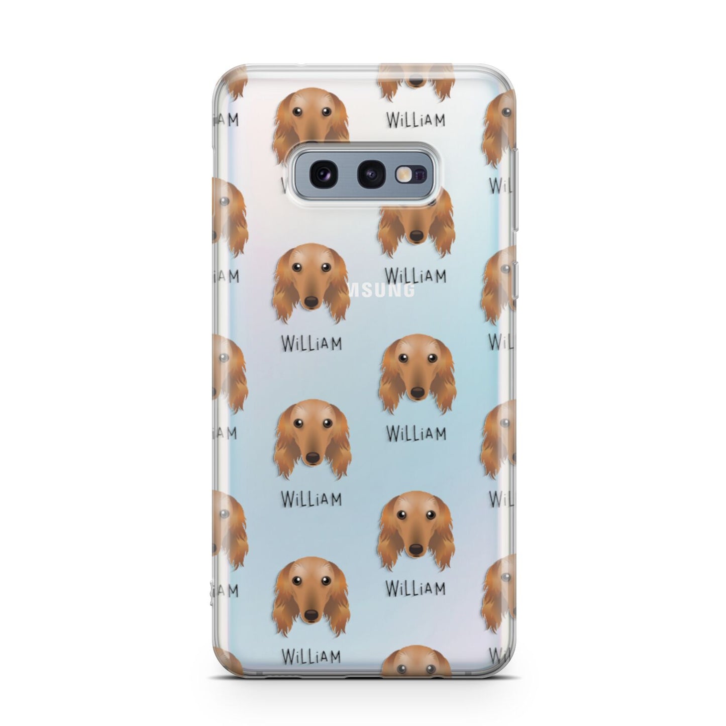 Saluki Icon with Name Samsung Galaxy S10E Case