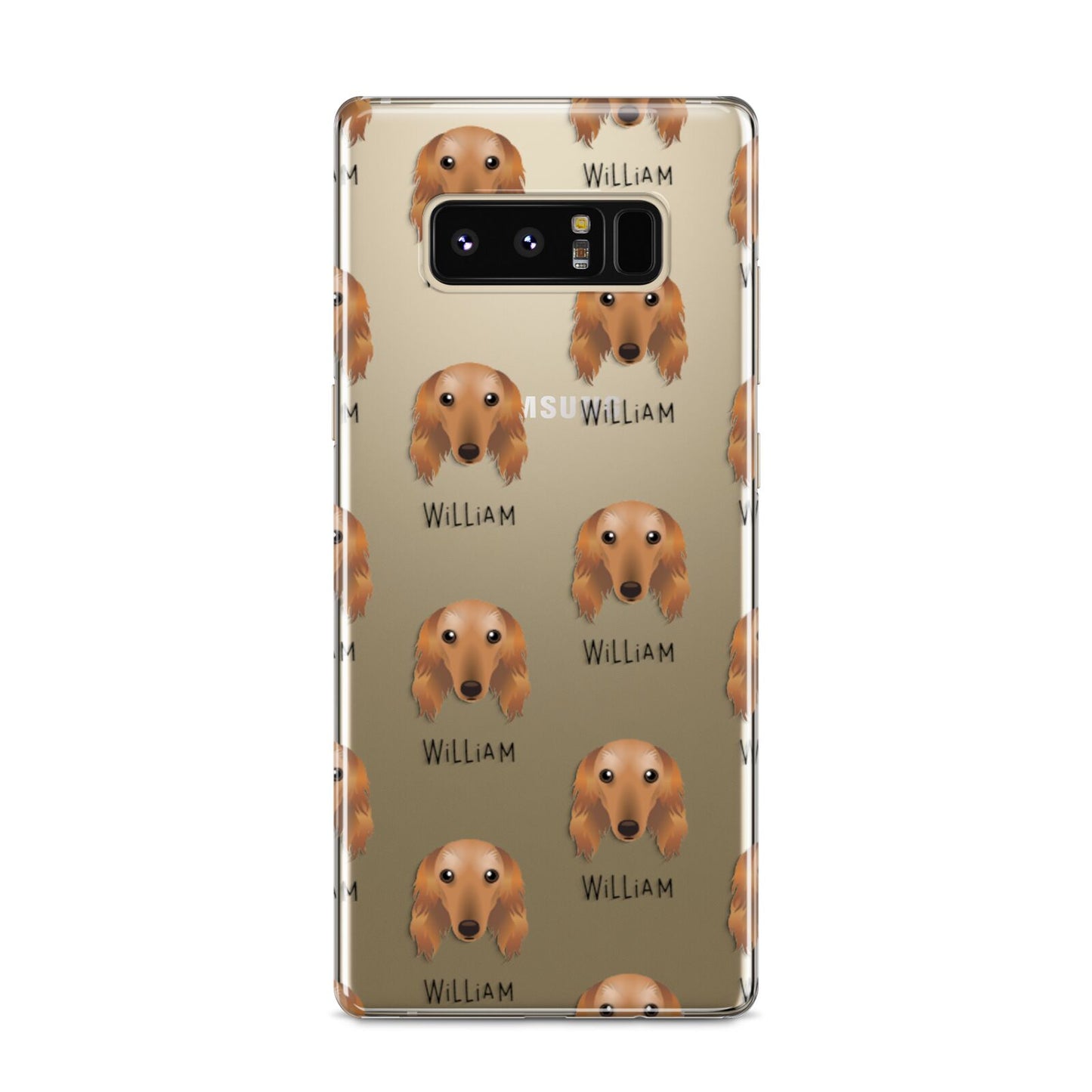 Saluki Icon with Name Samsung Galaxy S8 Case