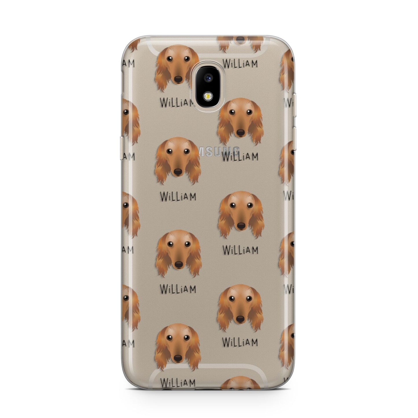 Saluki Icon with Name Samsung J5 2017 Case