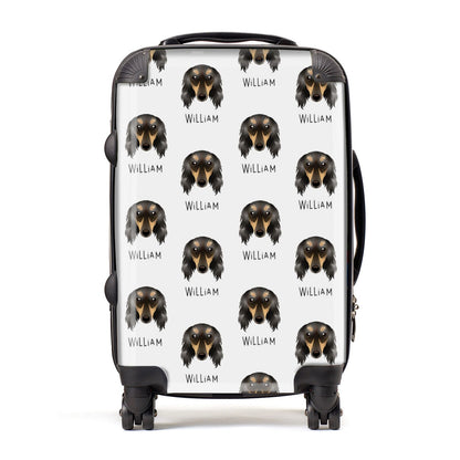 Saluki Icon with Name Suitcase