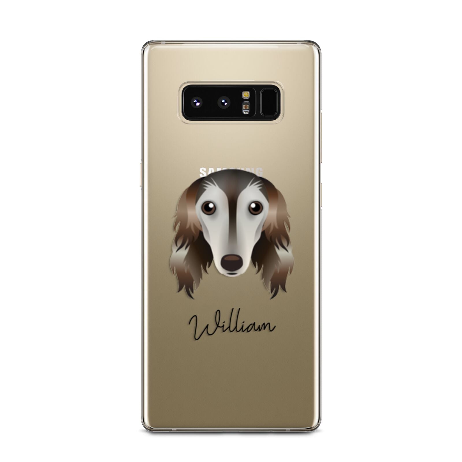 Saluki Personalised Samsung Galaxy Note 8 Case