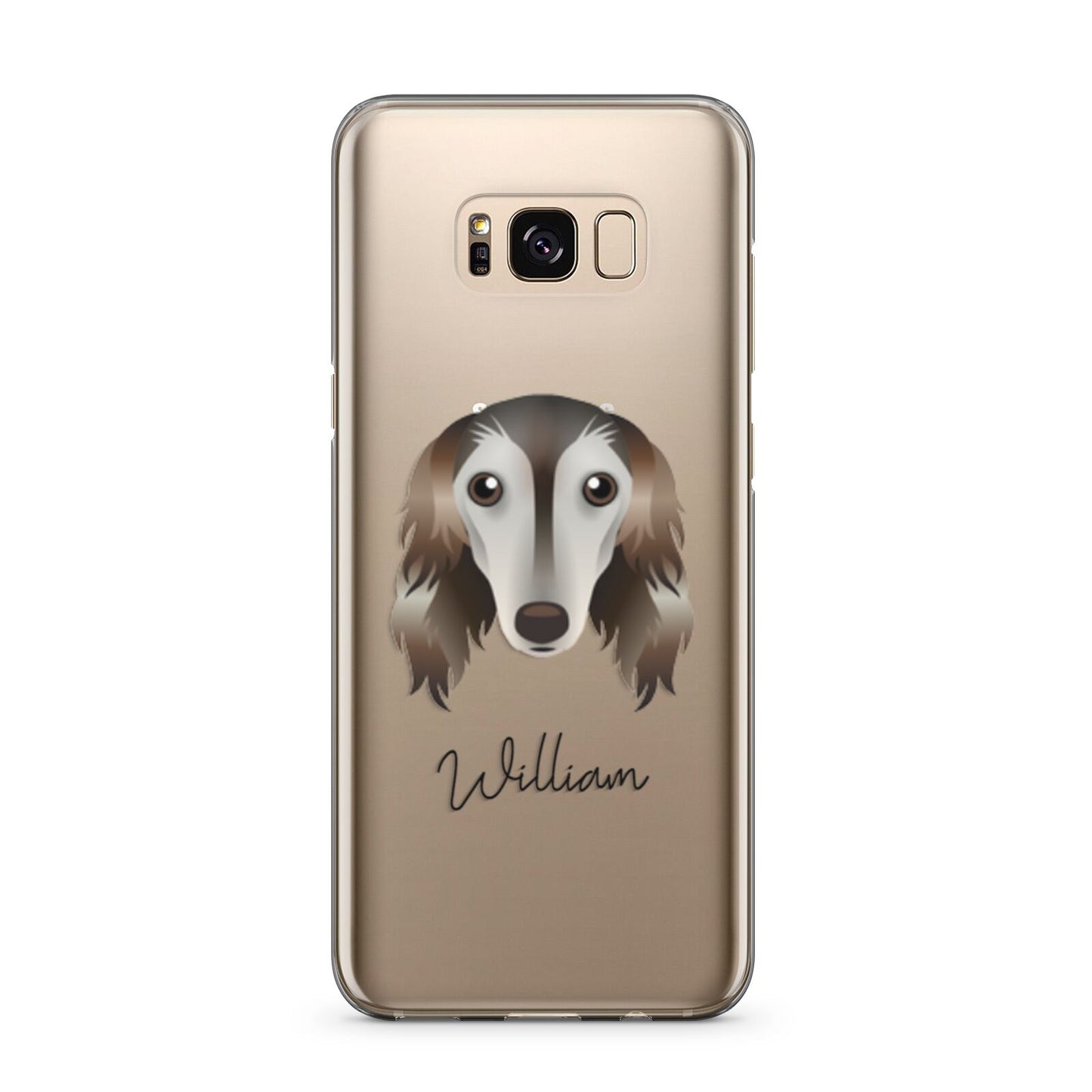 Saluki Personalised Samsung Galaxy S8 Plus Case