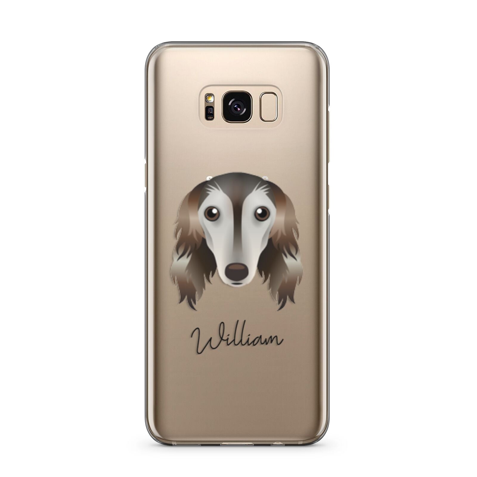 Saluki Personalised Samsung Galaxy S8 Plus Case