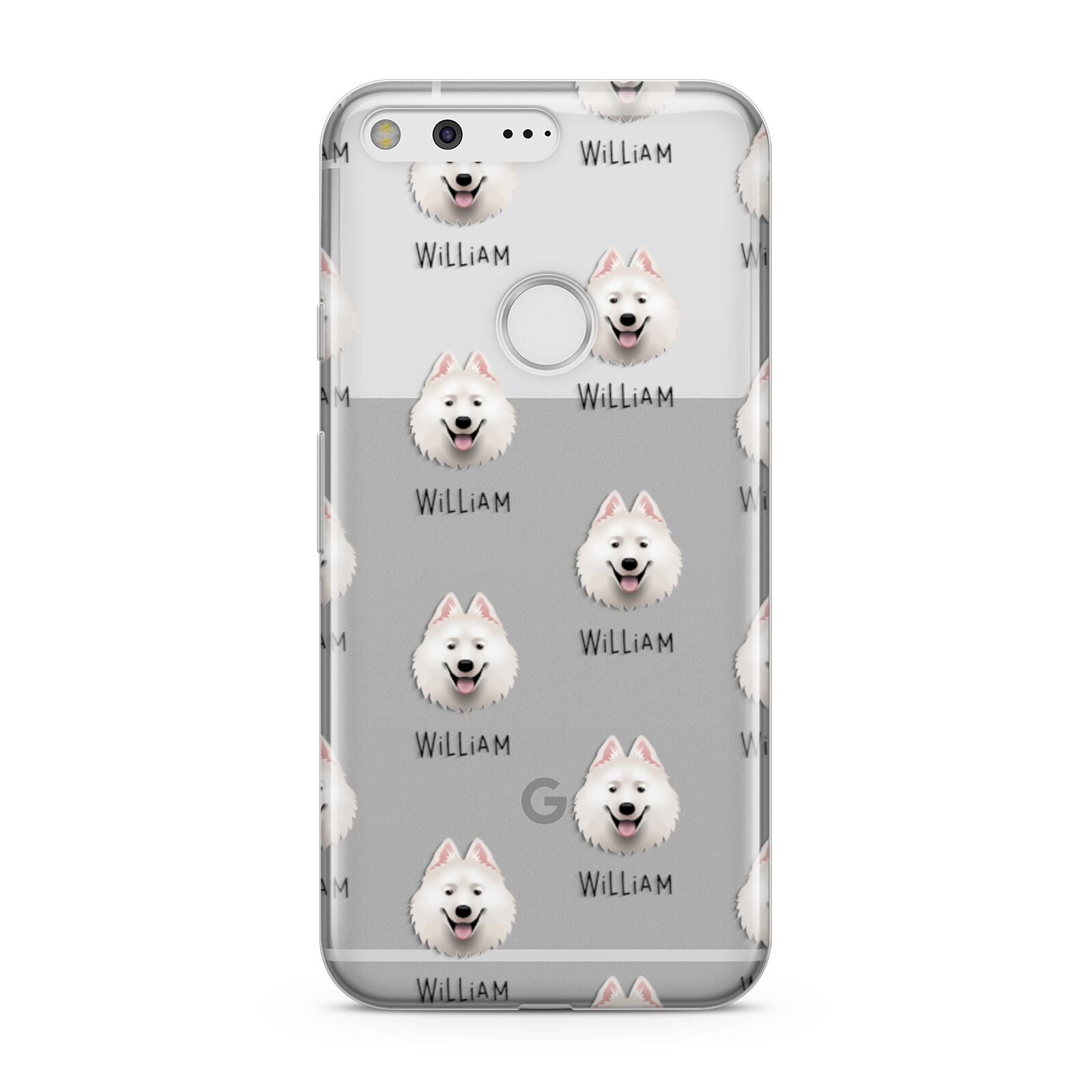 Samoyed Icon with Name Google Pixel Case