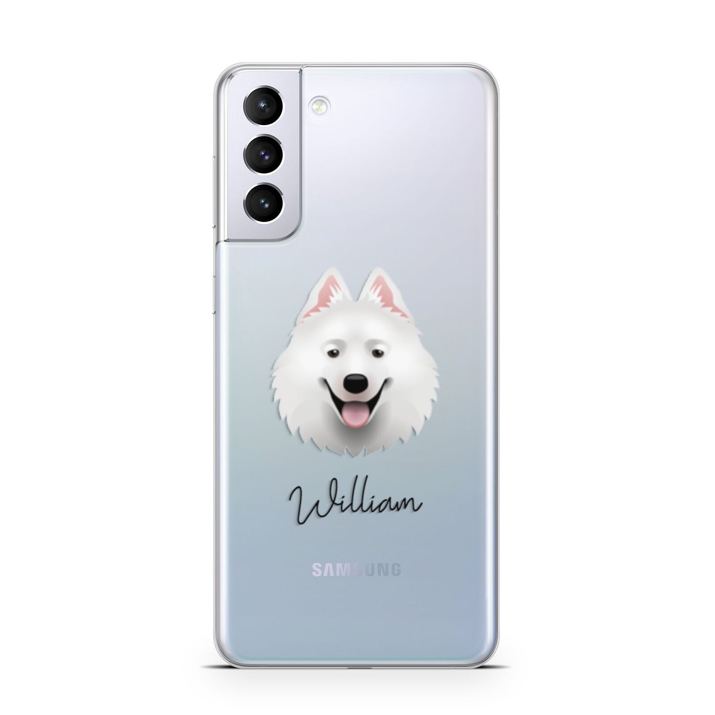 Samoyed Personalised Samsung S21 Plus Phone Case