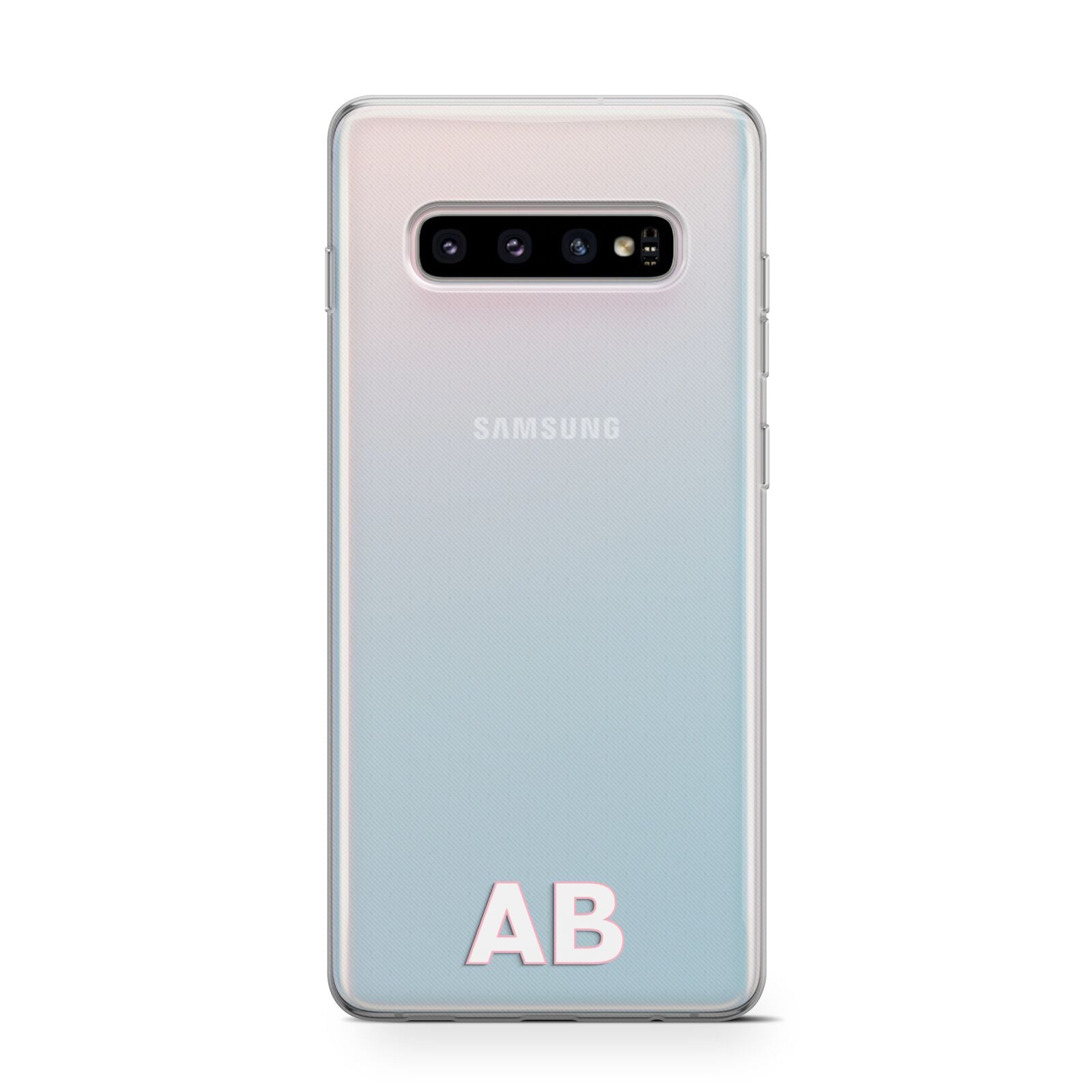 Sans Serif Initials Samsung Galaxy S10 Case