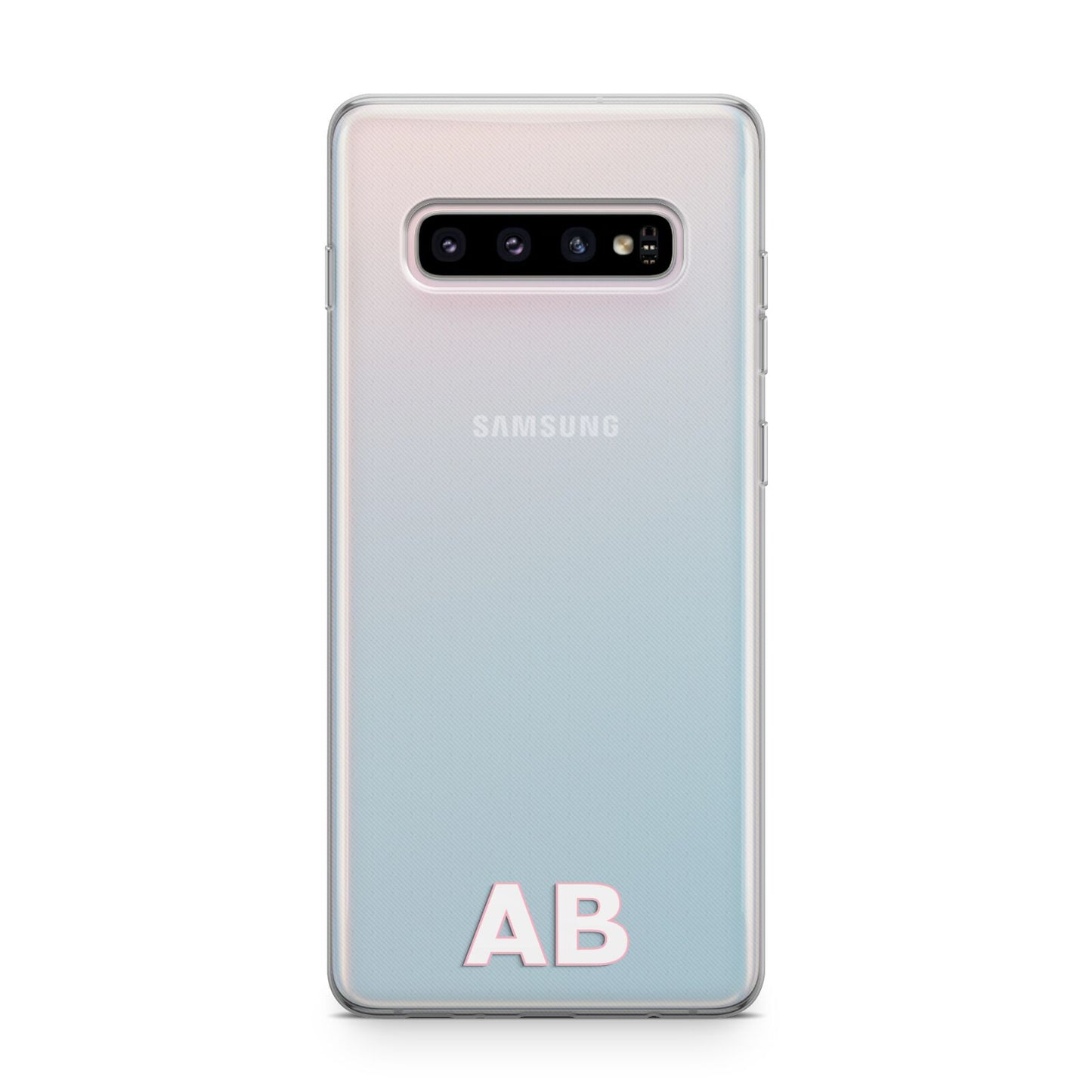 Sans Serif Initials Samsung Galaxy S10 Plus Case