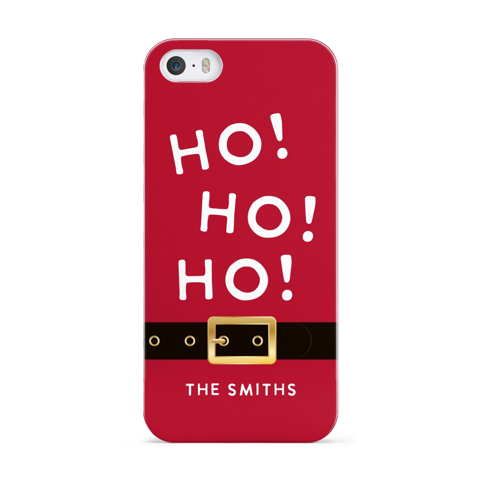 Santa Belt Personalised Apple iPhone 5 Case