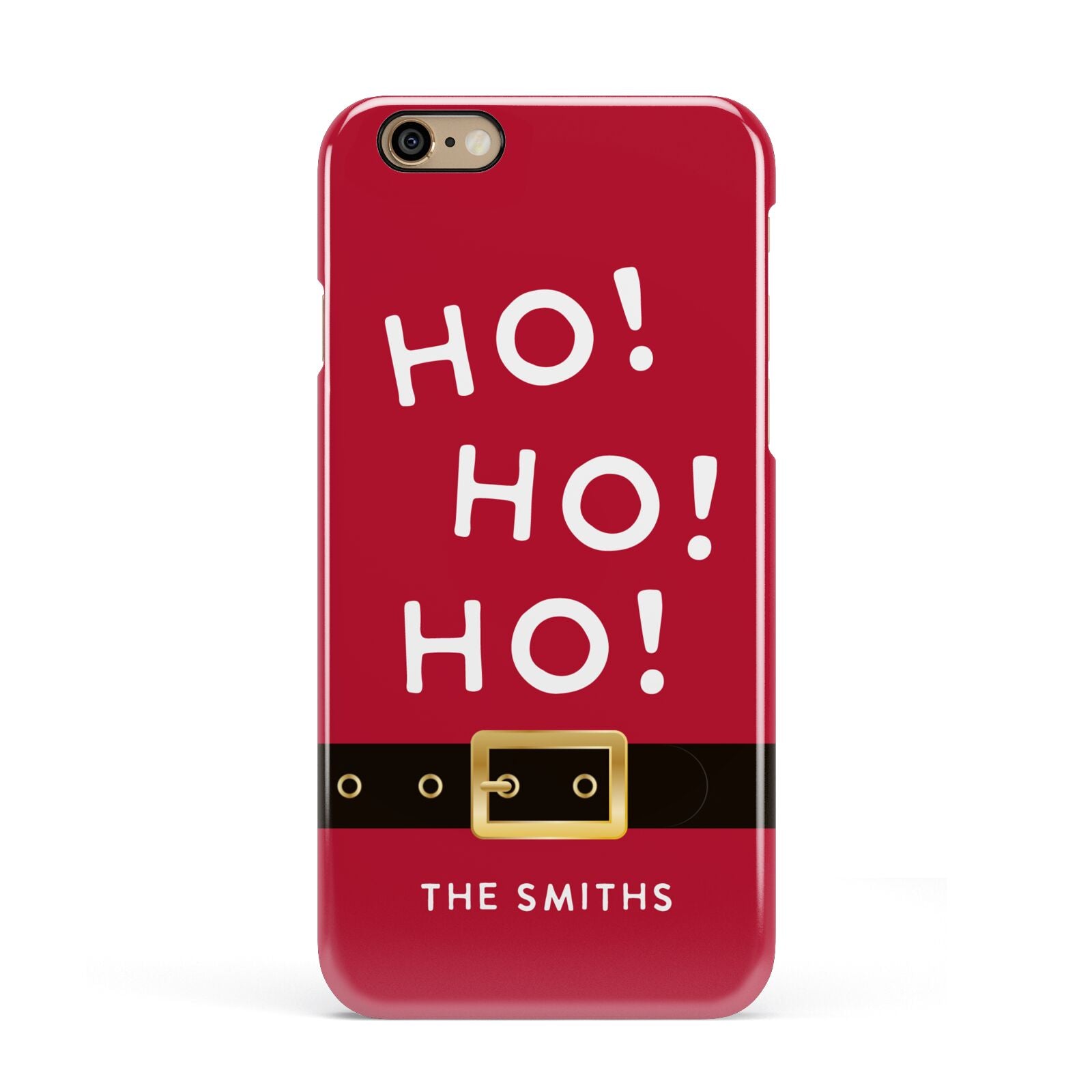 Santa Belt Personalised Apple iPhone 6 3D Snap Case