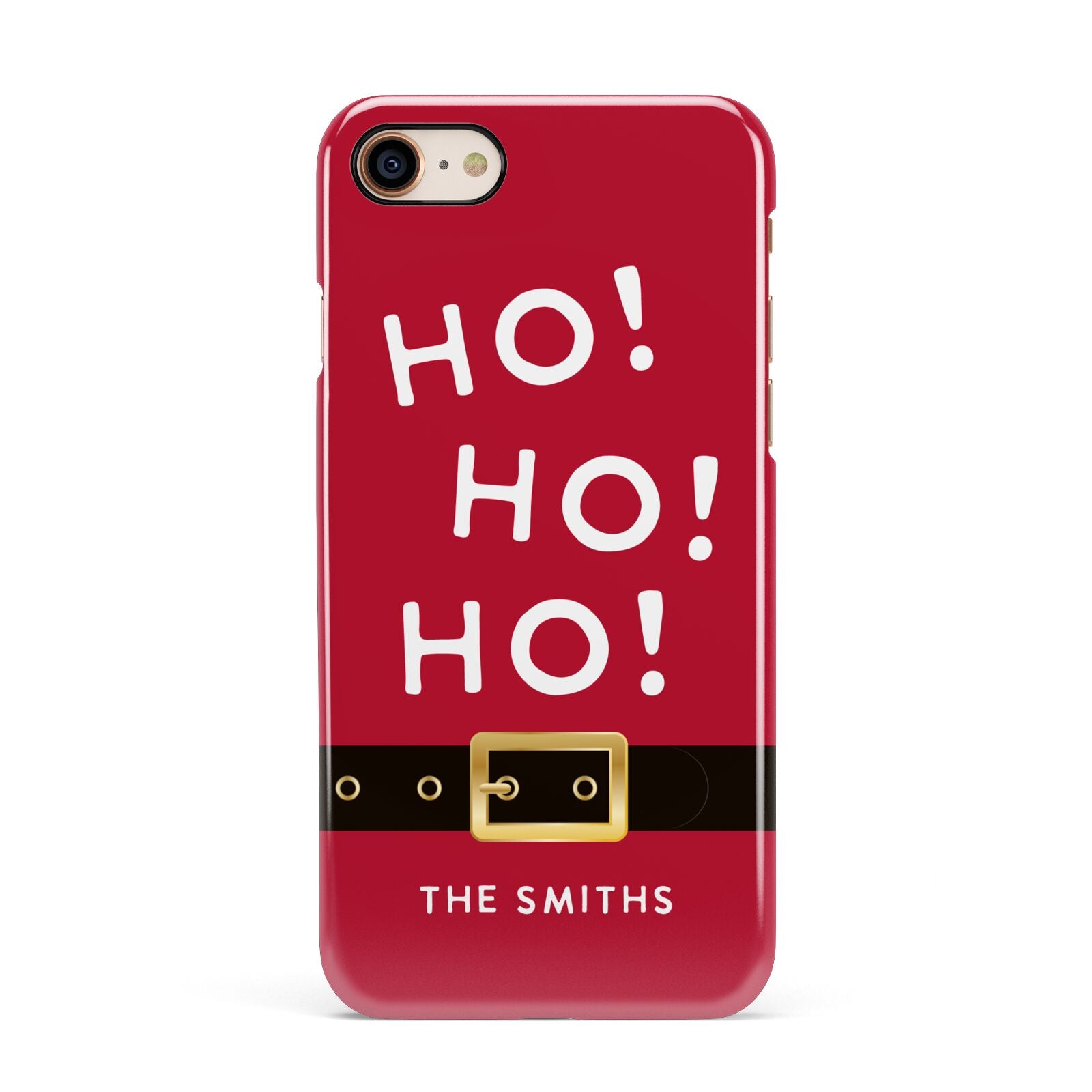 Santa Belt Personalised Apple iPhone 7 8 3D Snap Case