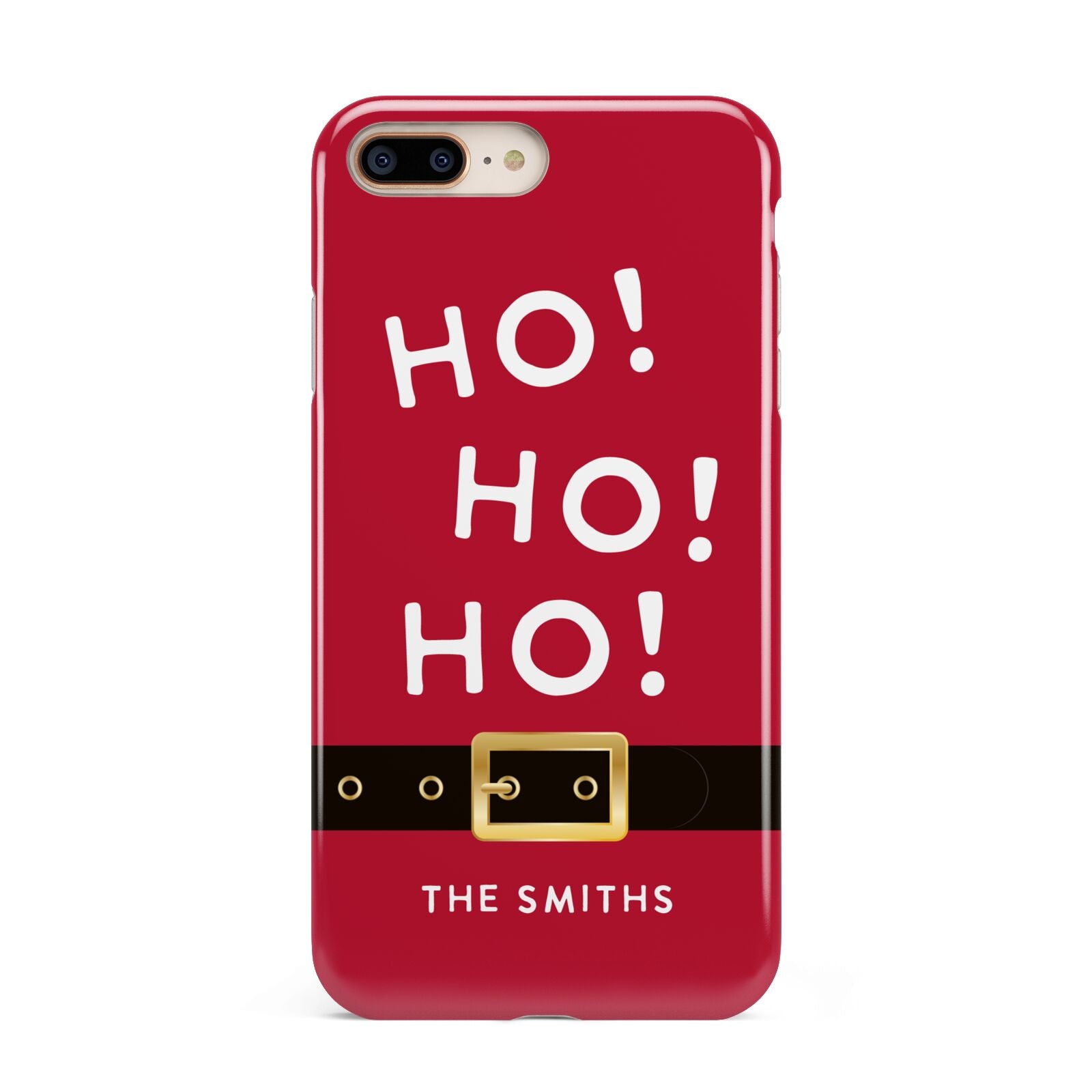 Santa Belt Personalised Apple iPhone 7 8 Plus 3D Tough Case