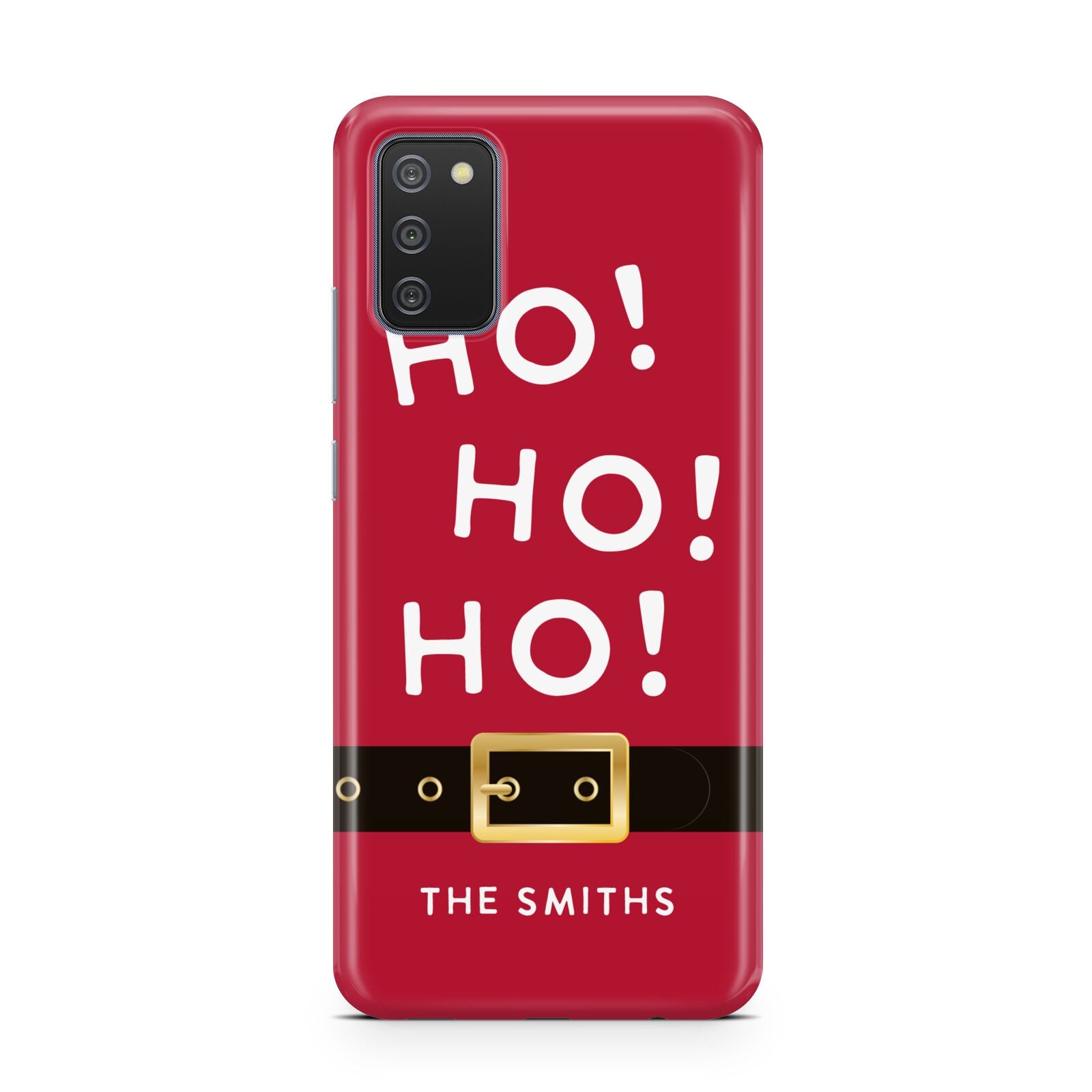 Santa Belt Personalised Samsung A02s Case