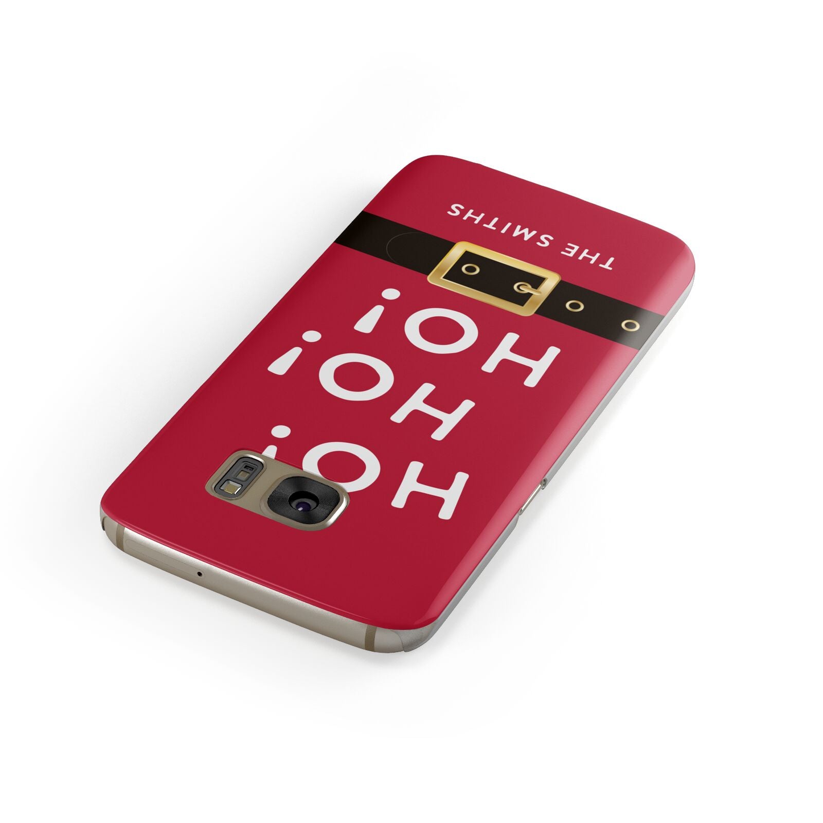 Santa Belt Personalised Samsung Galaxy Case Front Close Up