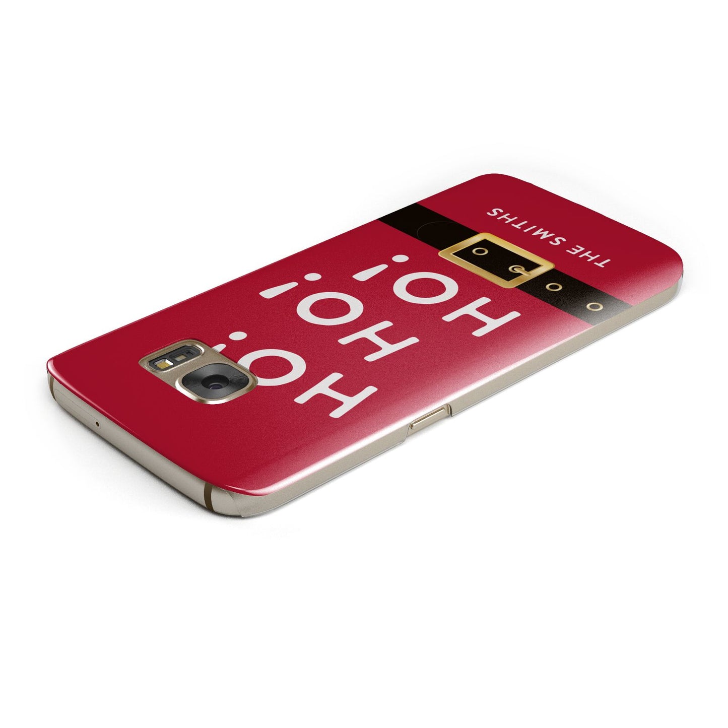 Santa Belt Personalised Samsung Galaxy Case Top Cutout