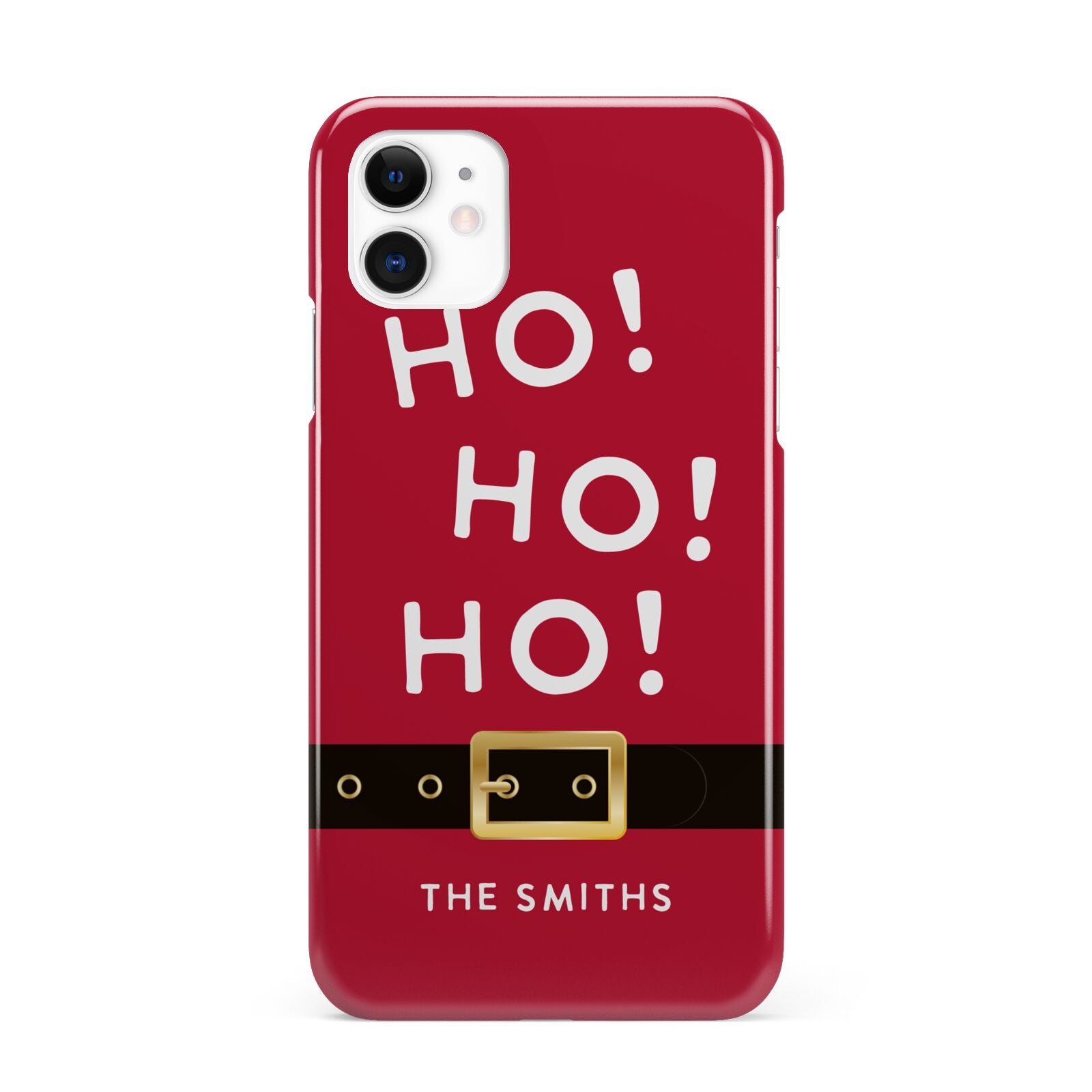 Santa Belt Personalised iPhone 11 3D Snap Case