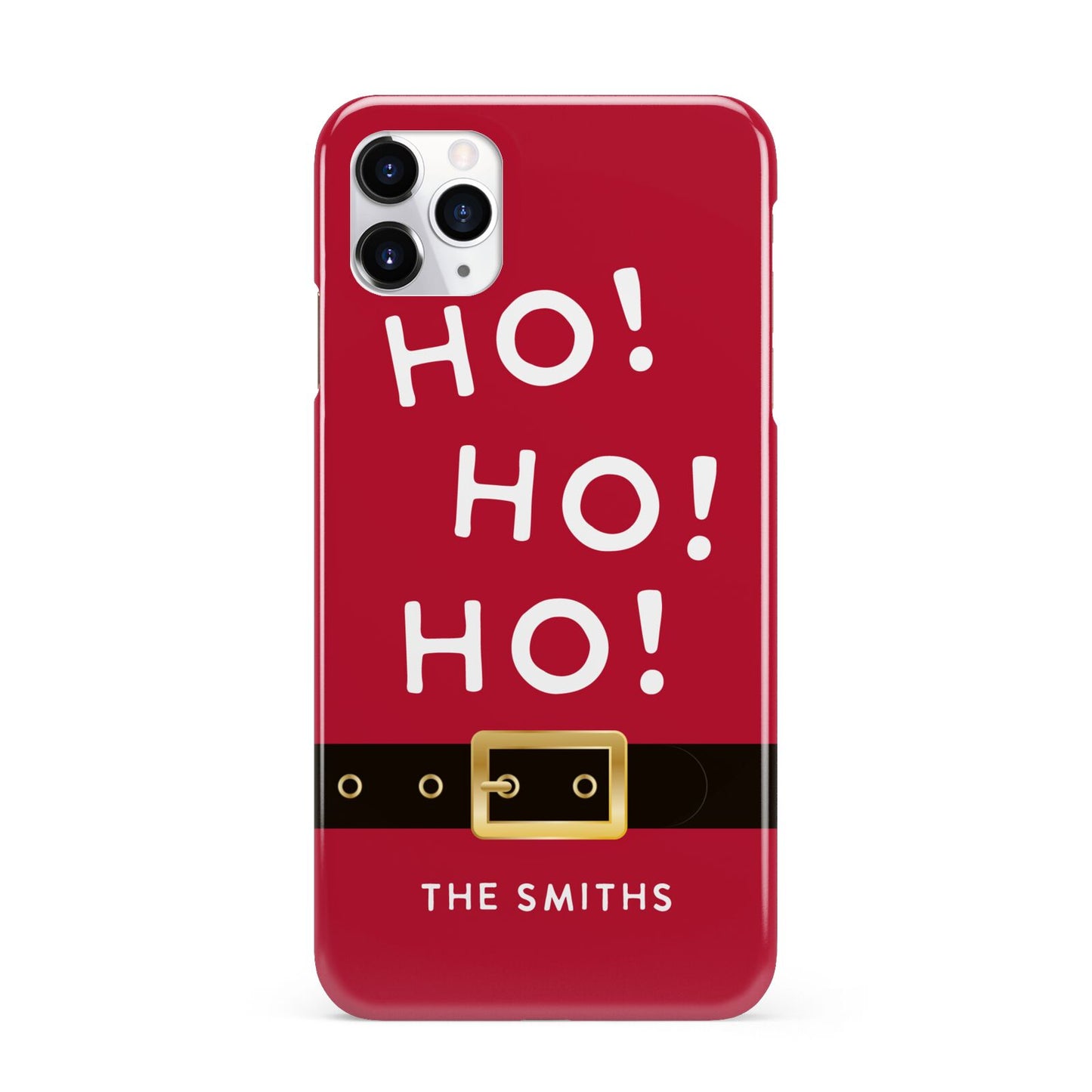 Santa Belt Personalised iPhone 11 Pro Max 3D Snap Case