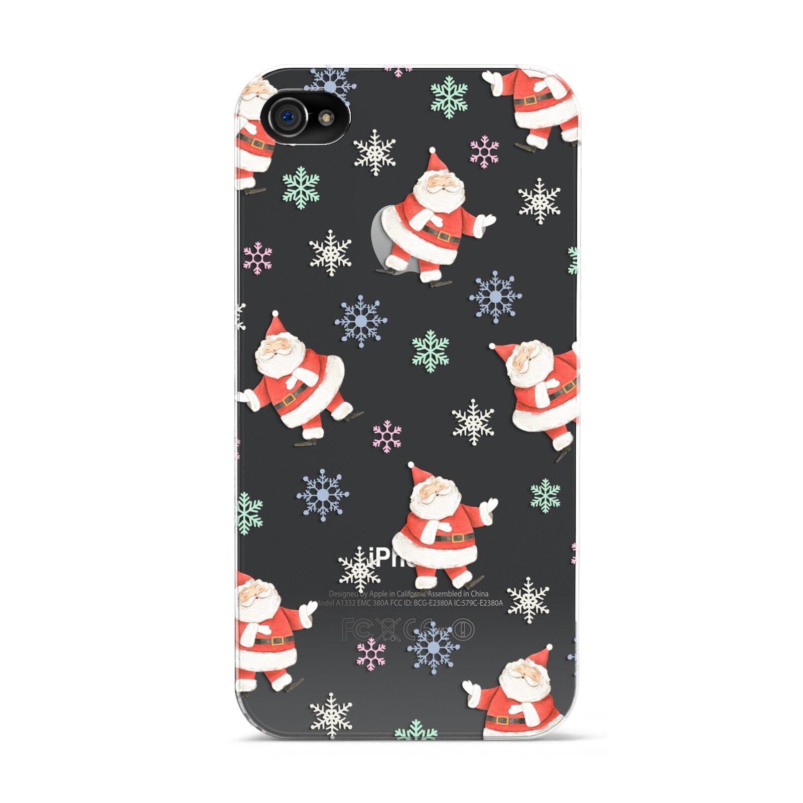 Santa Snowflake Apple iPhone 4s Case