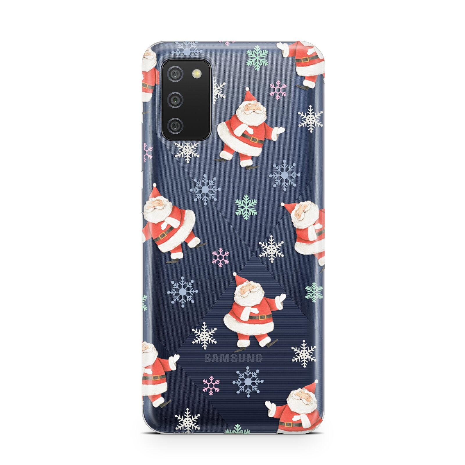 Santa Snowflake Samsung A02s Case