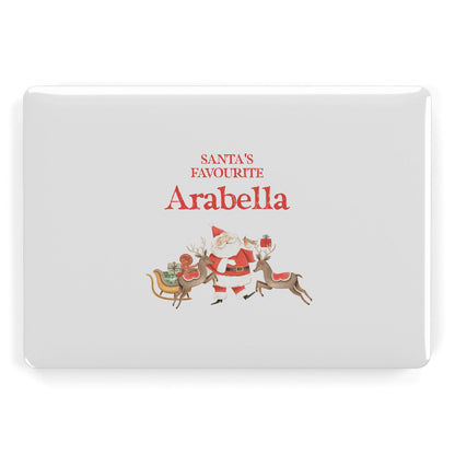 Santas Favourite Personalised Name Apple MacBook Case