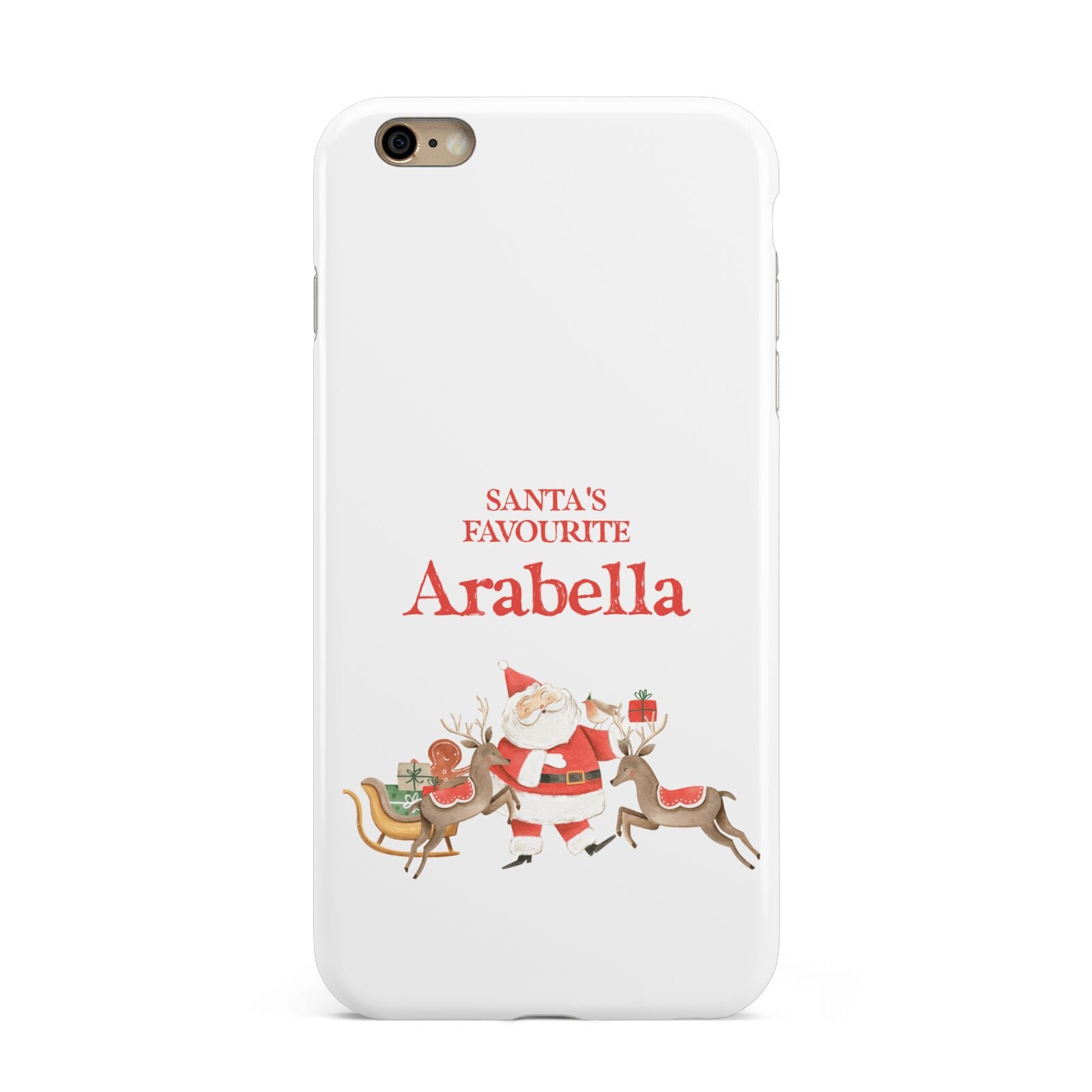 Santas Favourite Personalised Name Apple iPhone 6 Plus 3D Tough Case