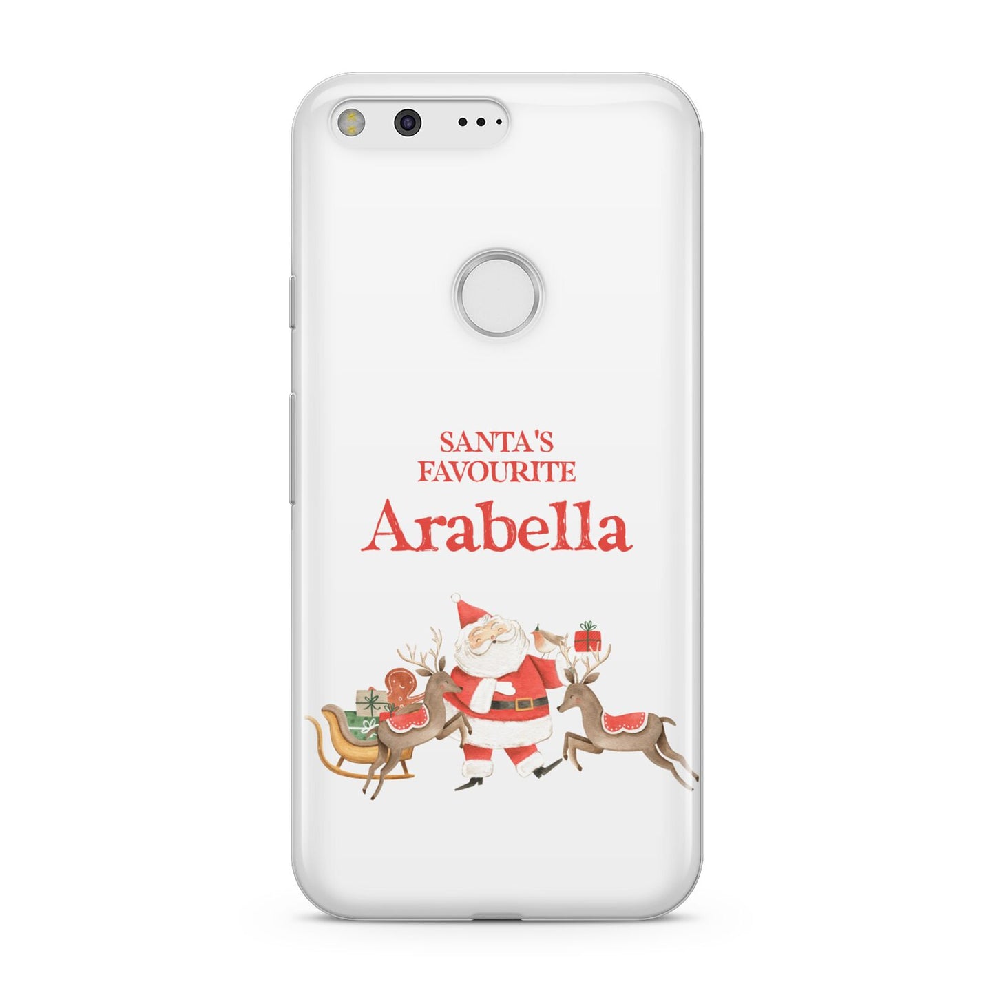 Santas Favourite Personalised Name Google Pixel Case