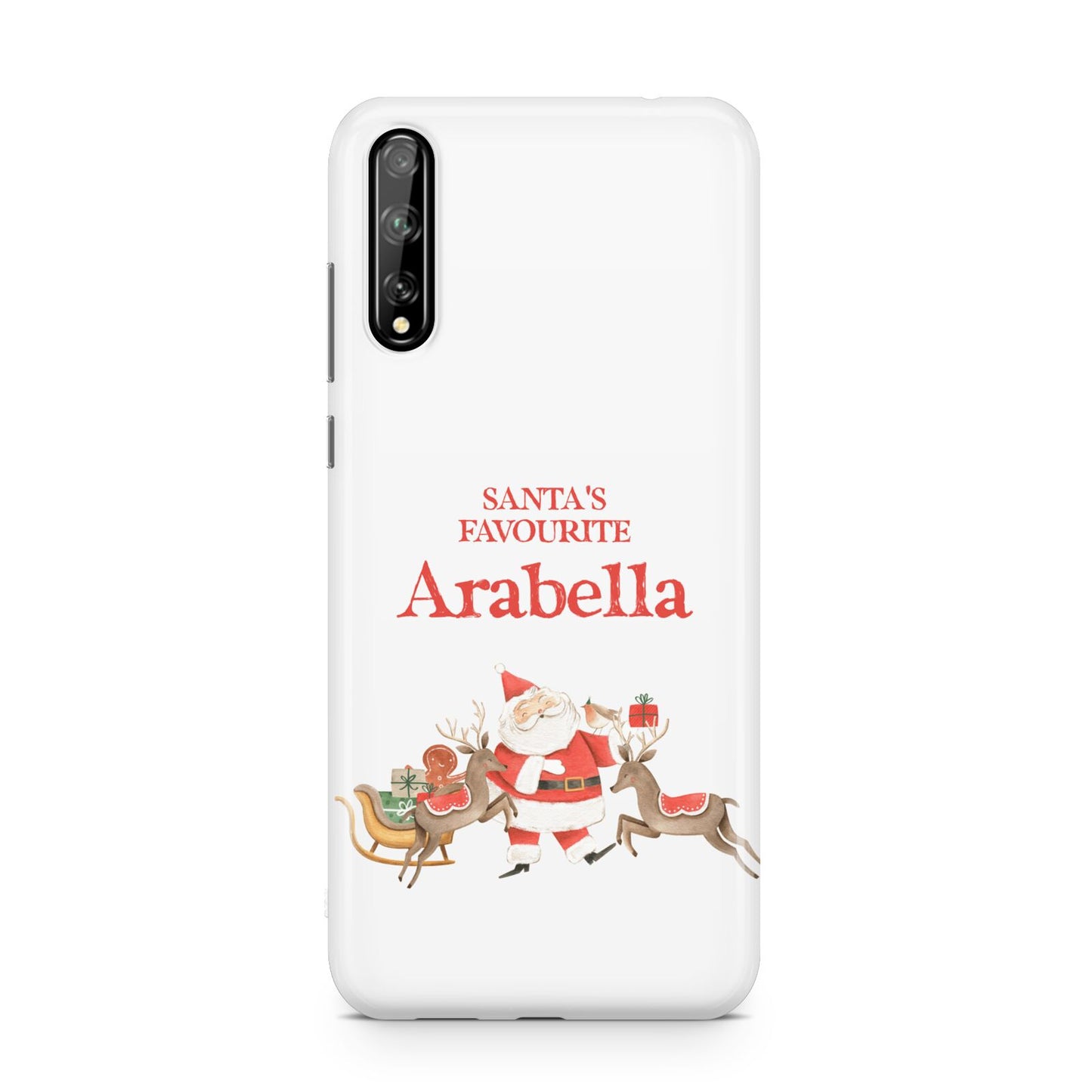 Santas Favourite Personalised Name Huawei Enjoy 10s Phone Case