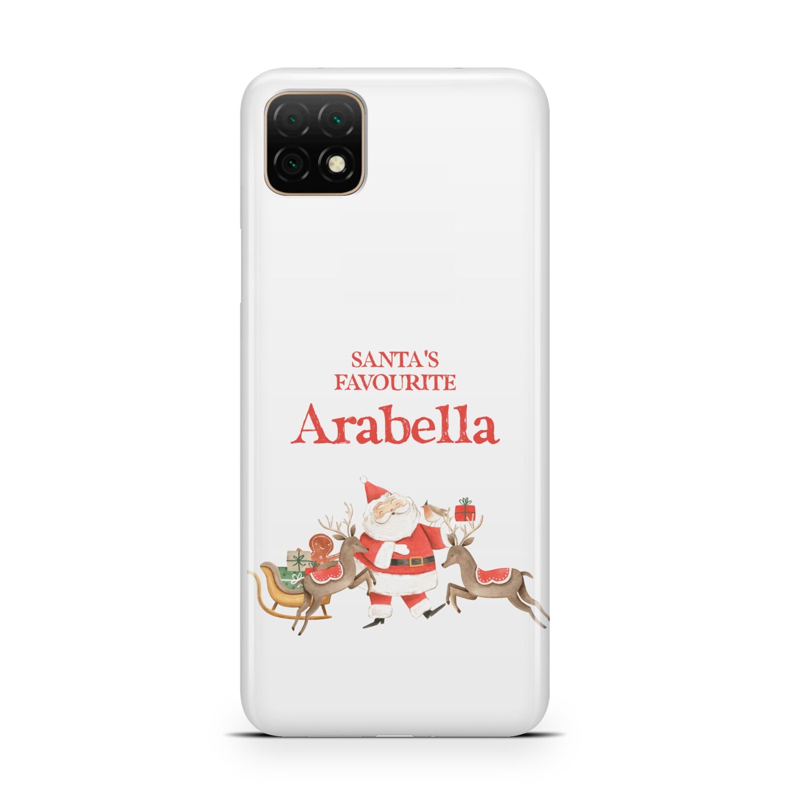 Santas Favourite Personalised Name Huawei Enjoy 20 Phone Case