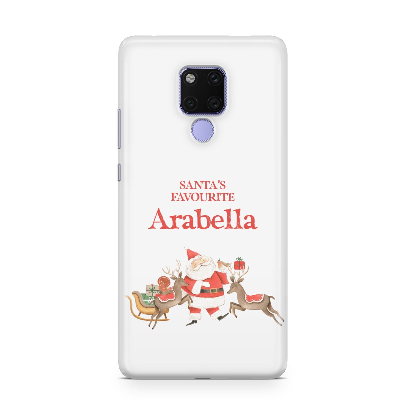 Santas Favourite Personalised Name Huawei Mate 20X Phone Case