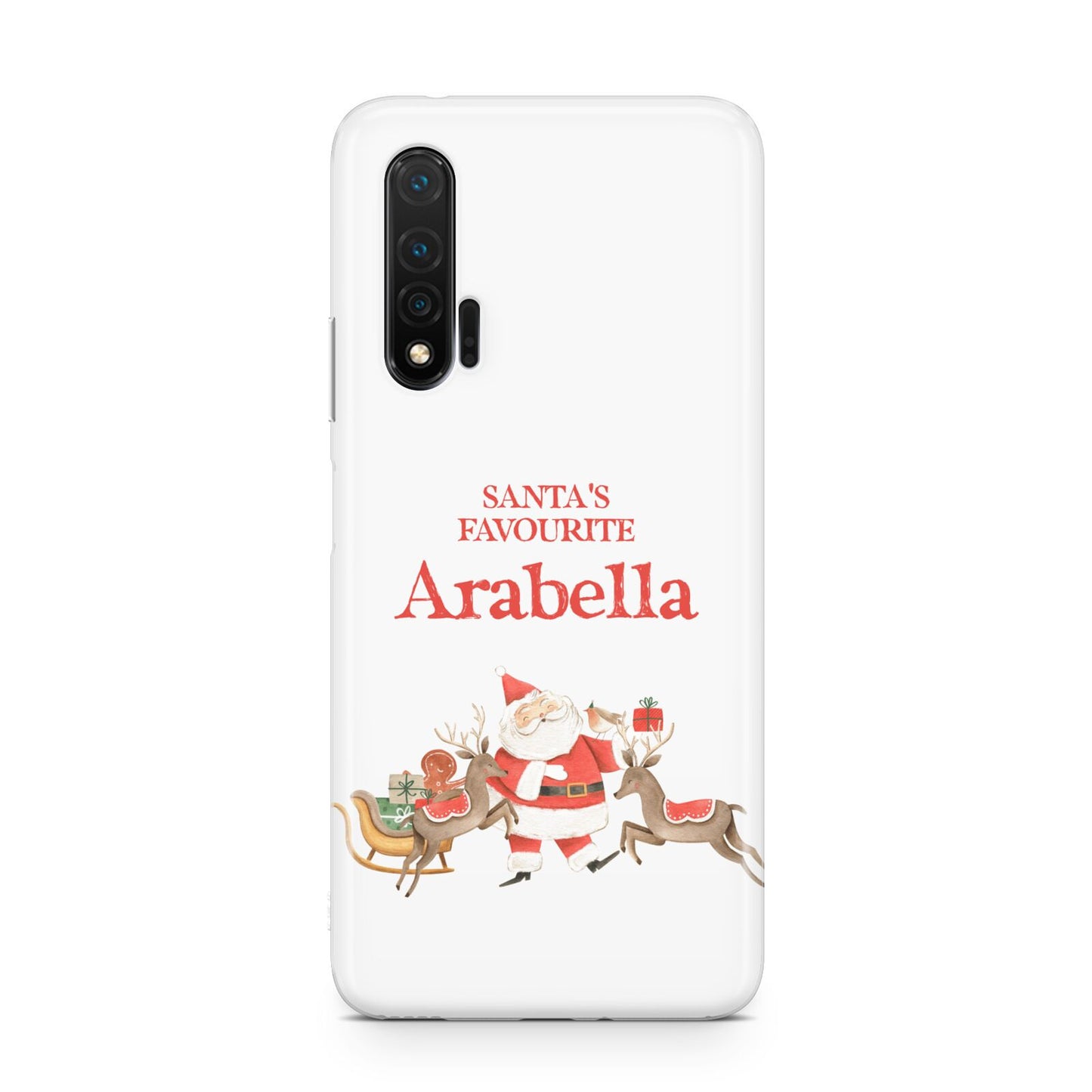 Santas Favourite Personalised Name Huawei Nova 6 Phone Case