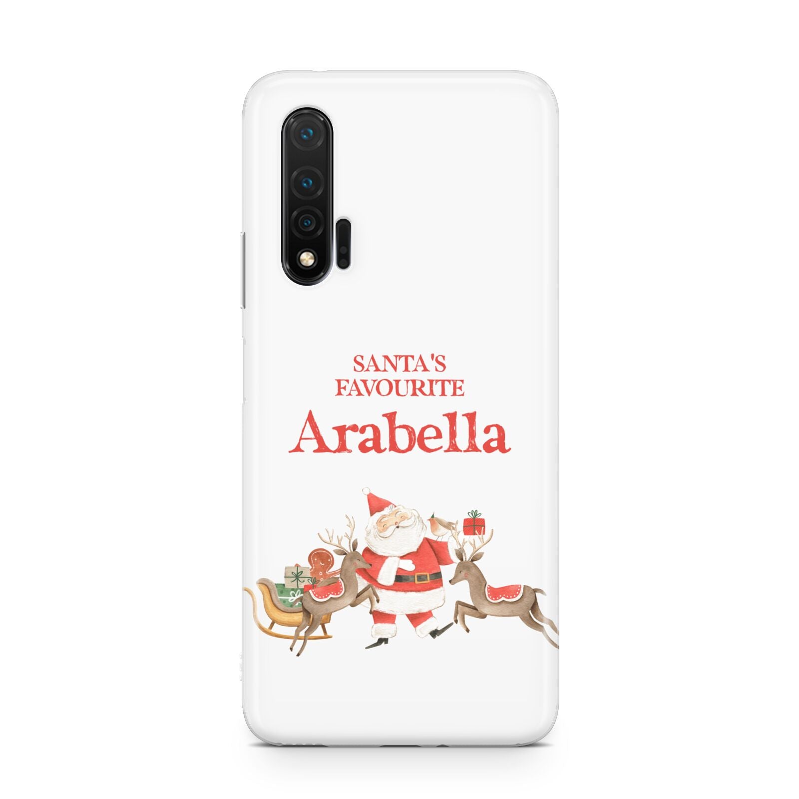 Santas Favourite Personalised Name Huawei Nova 6 Phone Case