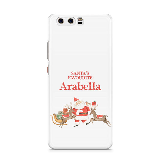 Santas Favourite Personalised Name Huawei P10 Phone Case