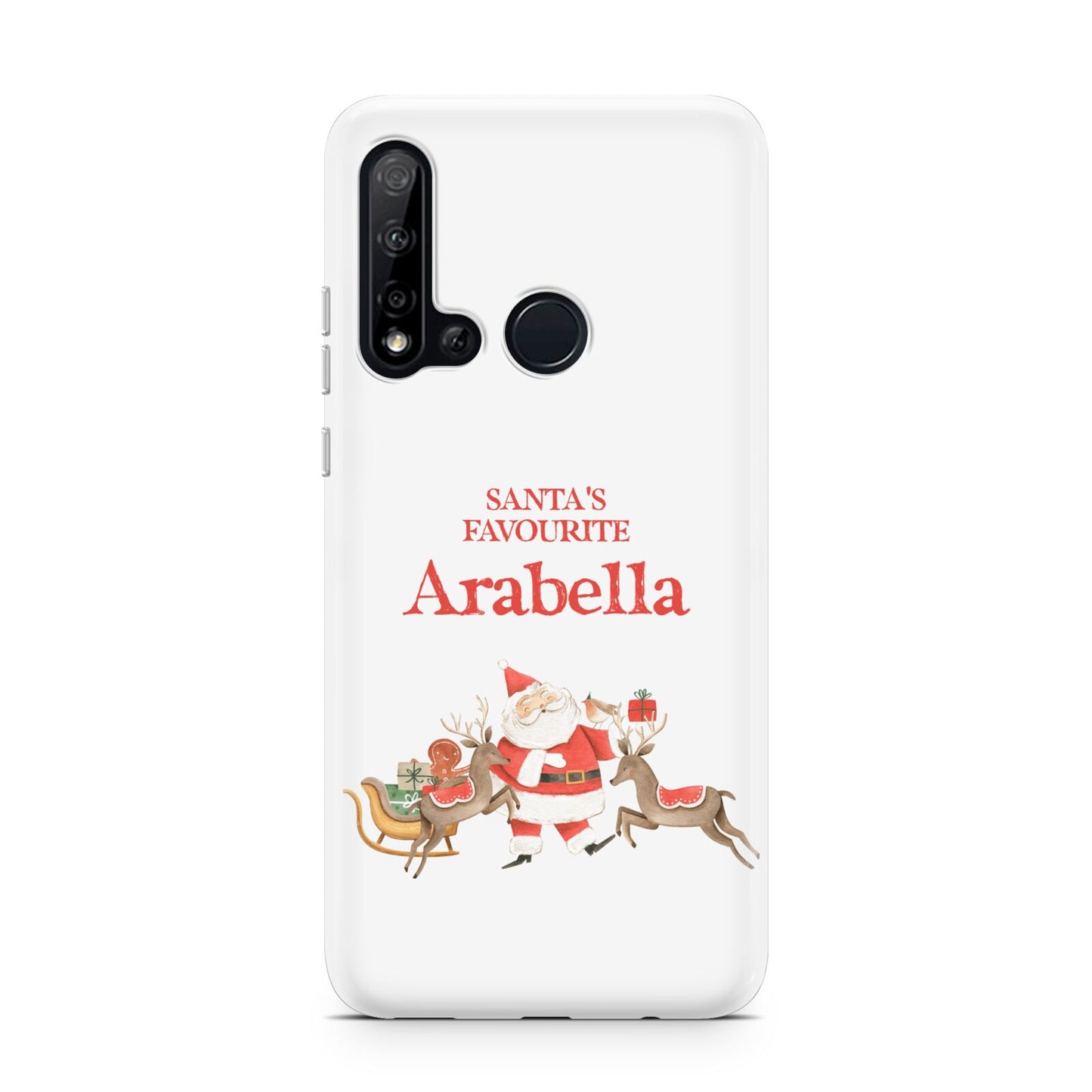 Santas Favourite Personalised Name Huawei P20 Lite 5G Phone Case