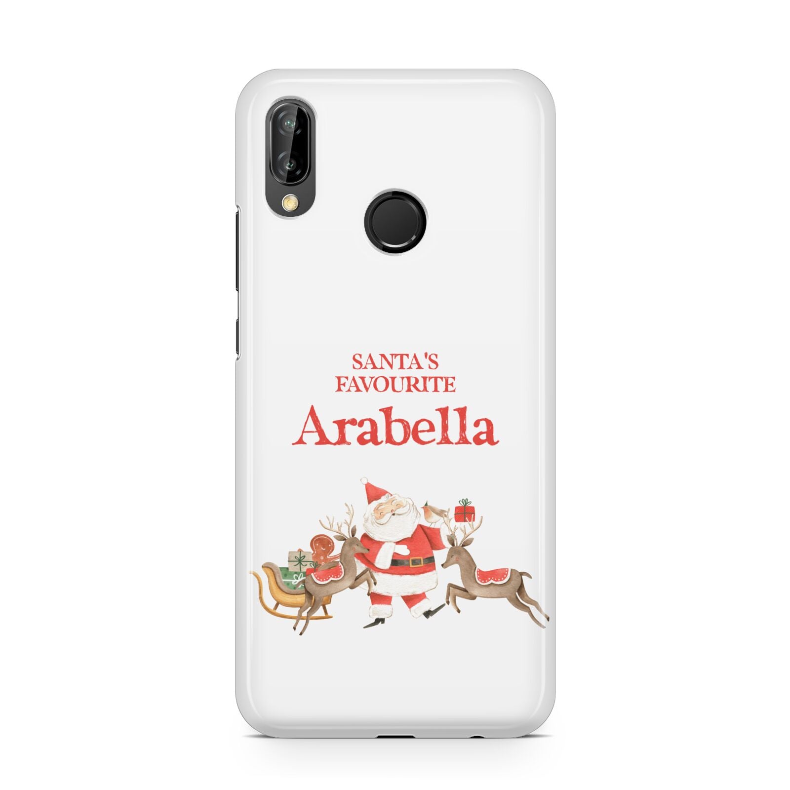 Santas Favourite Personalised Name Huawei P20 Lite Phone Case