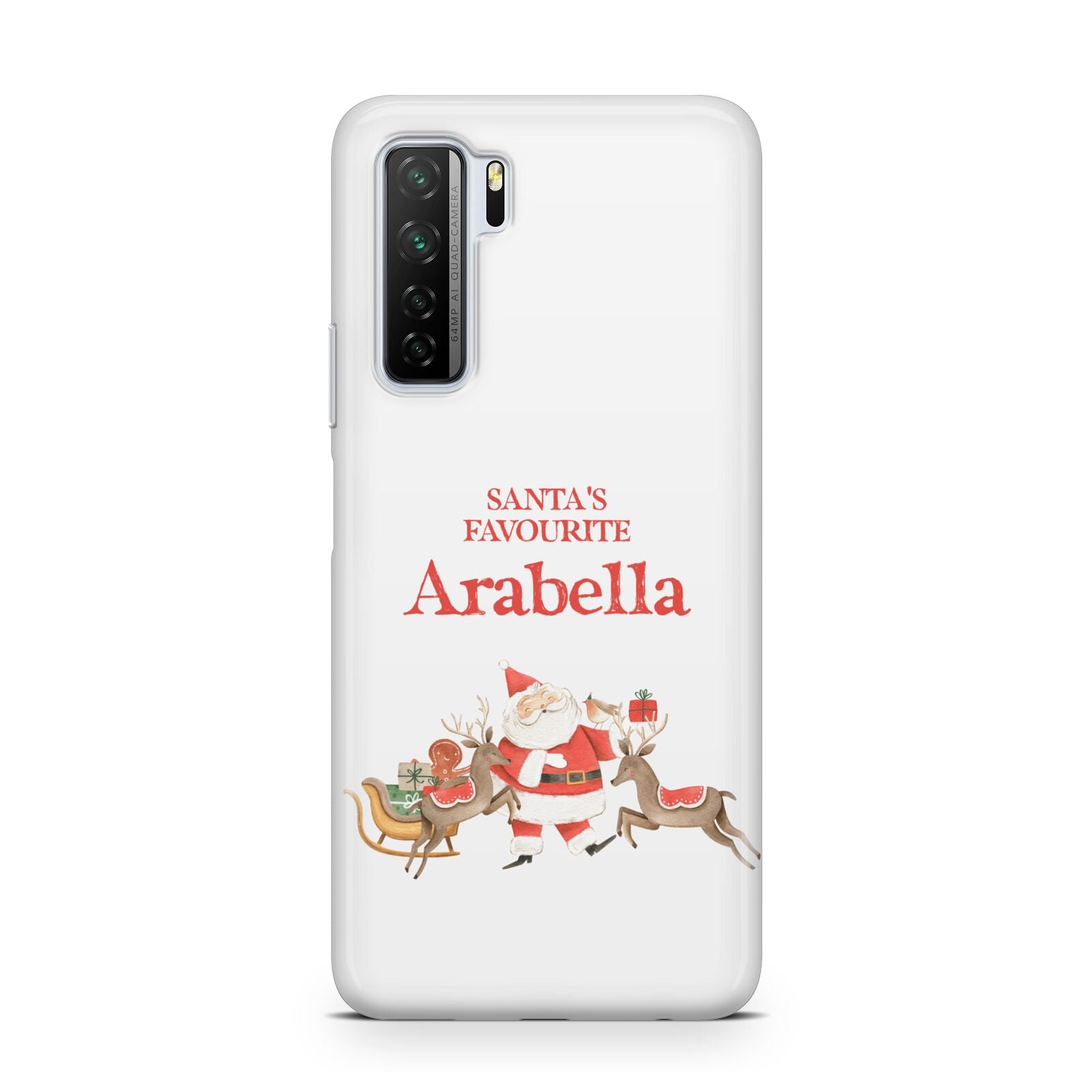 Santas Favourite Personalised Name Huawei P40 Lite 5G Phone Case