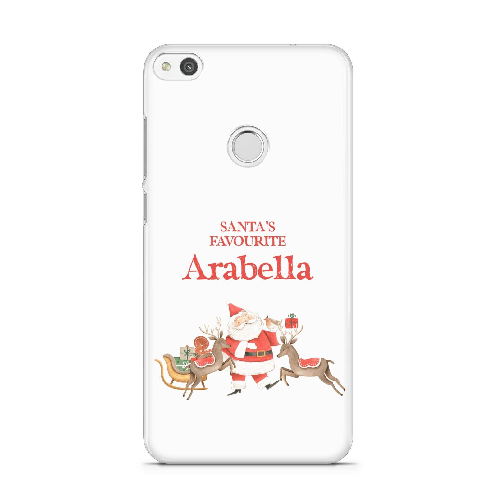 Santas Favourite Personalised Name Huawei P8 Lite Case