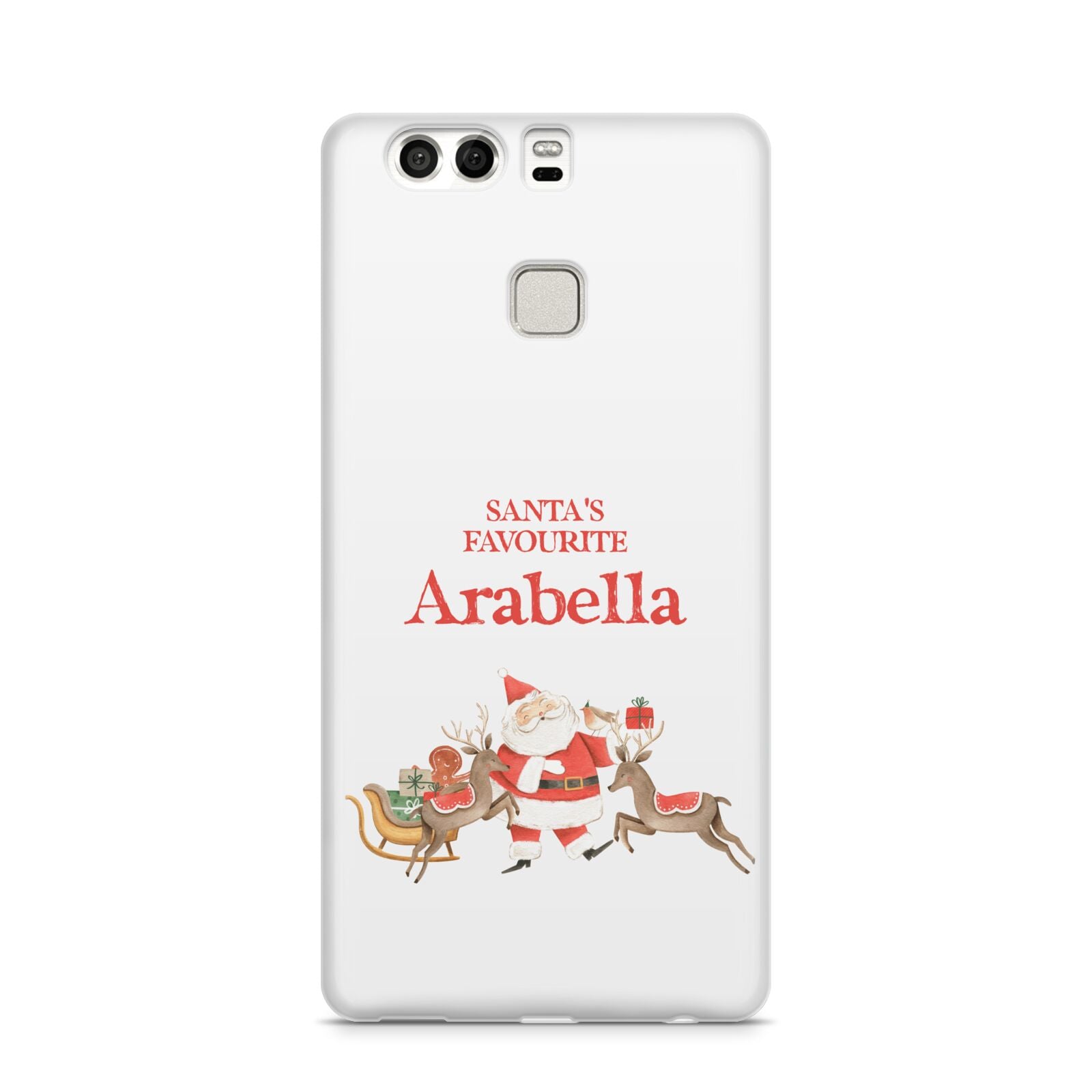 Santas Favourite Personalised Name Huawei P9 Case