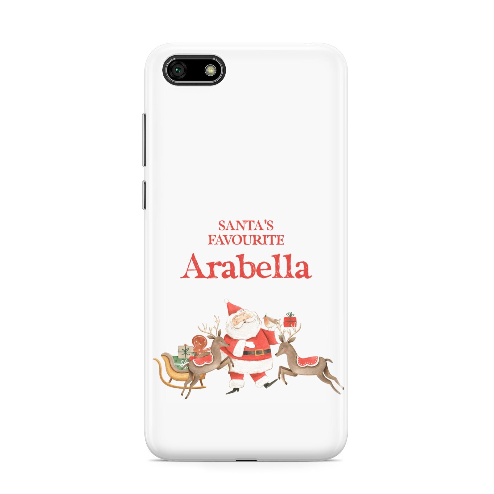 Santas Favourite Personalised Name Huawei Y5 Prime 2018 Phone Case