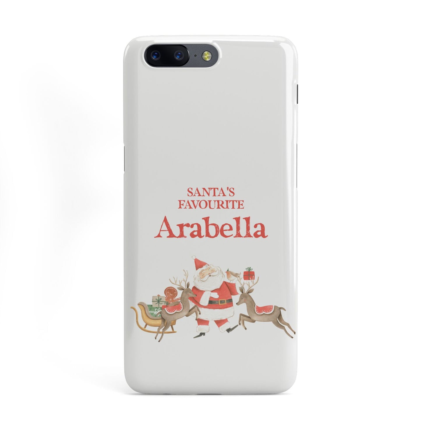 Santas Favourite Personalised Name OnePlus Case