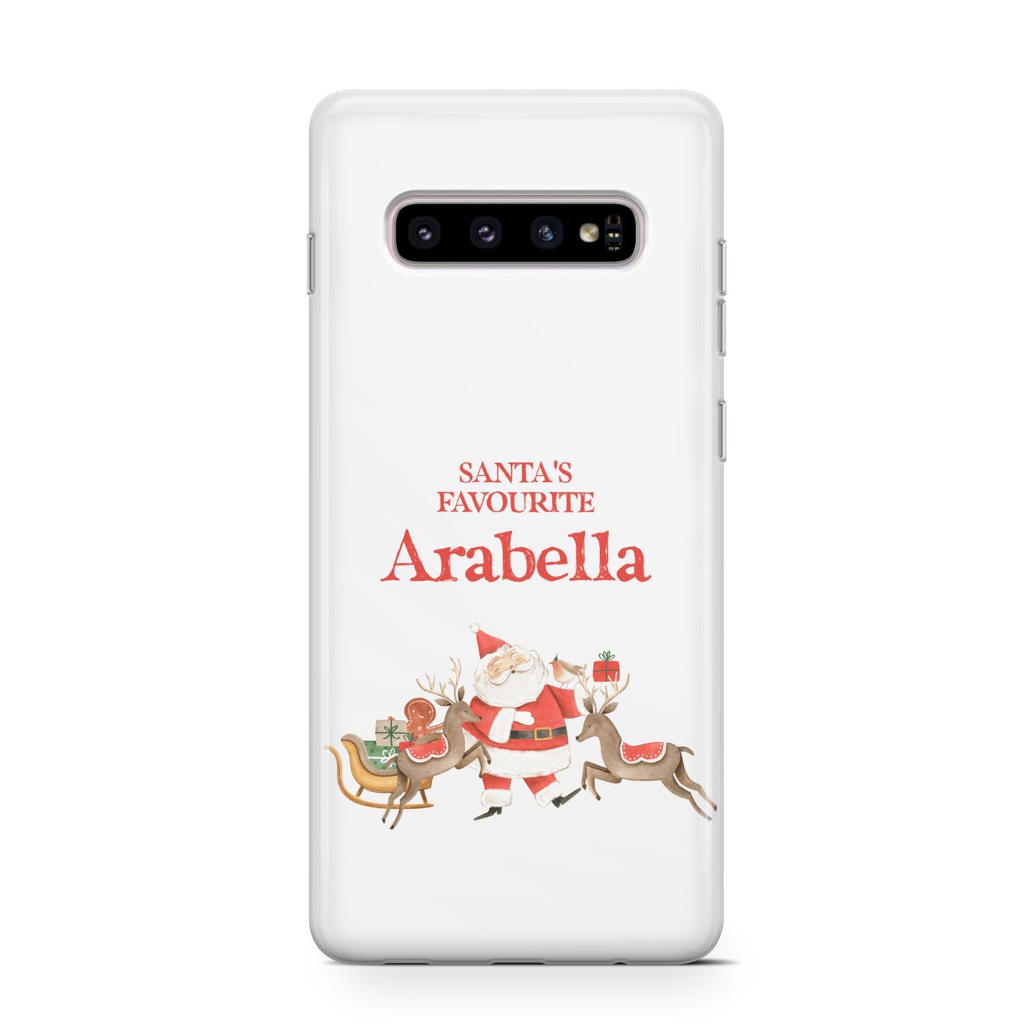 Santas Favourite Personalised Name Protective Samsung Galaxy Case